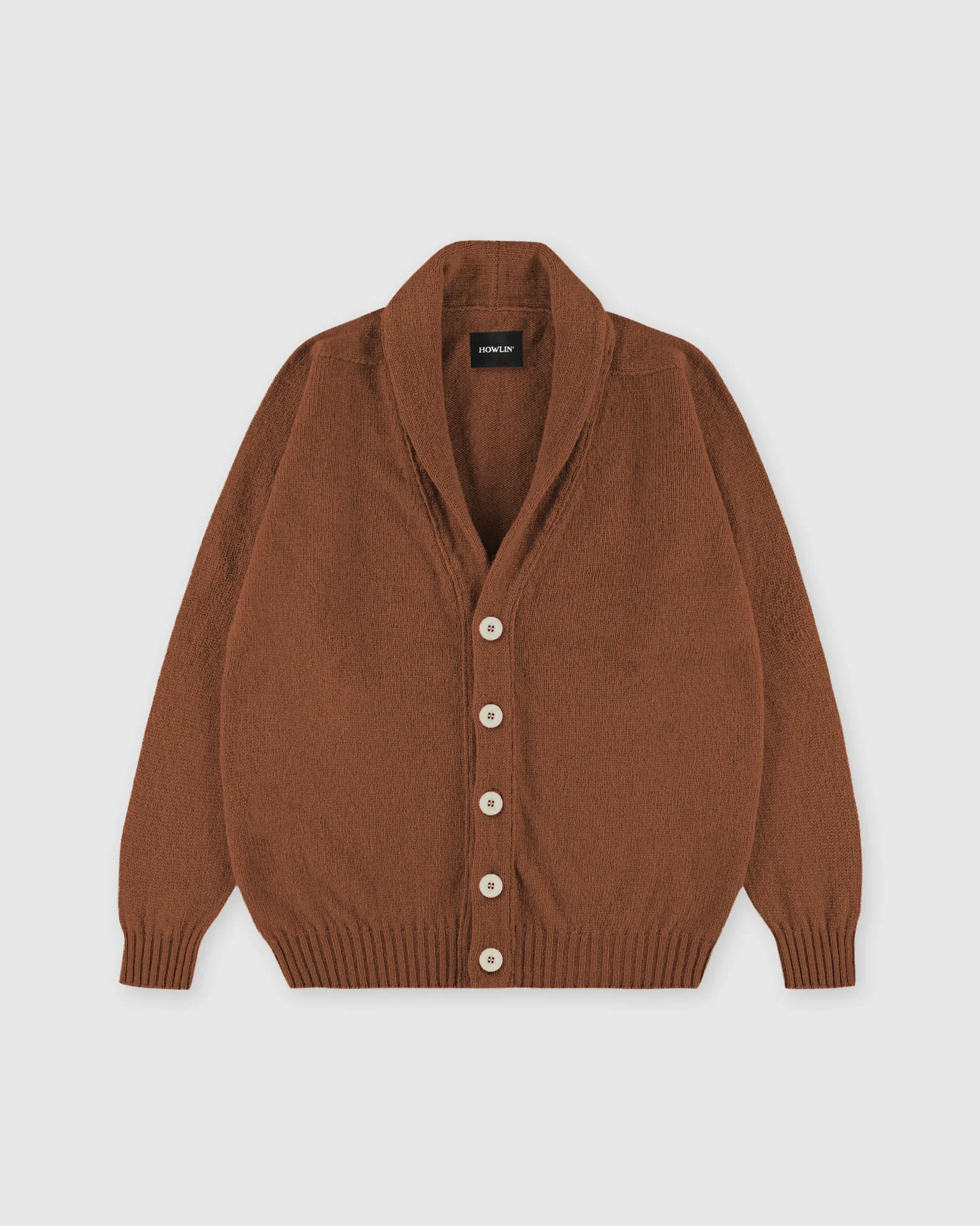 Shaggy Bear - Shawl Cardigan - Hazelwood