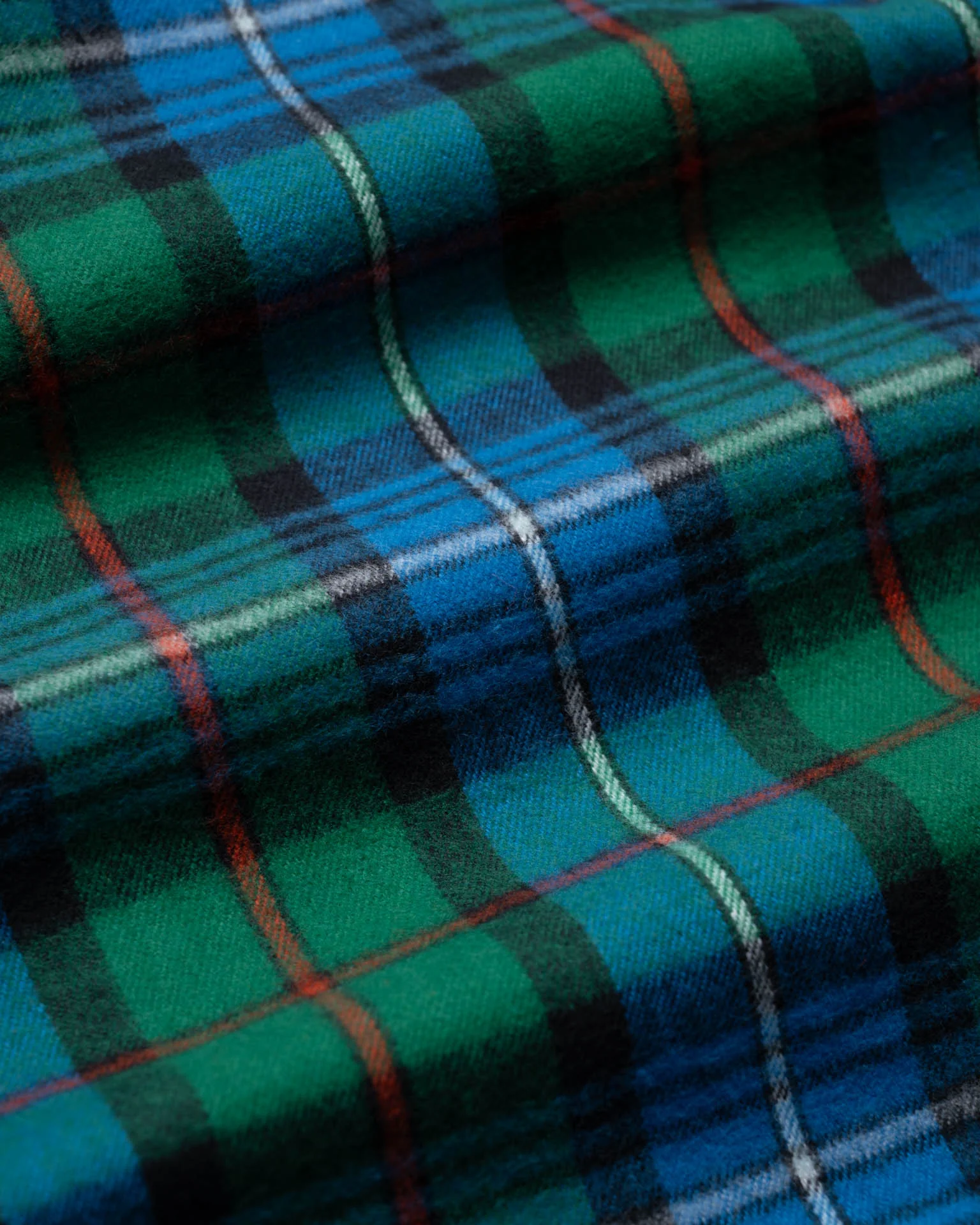 Magic Pouch Bag - Tartan - Shaggy Bear - Blue