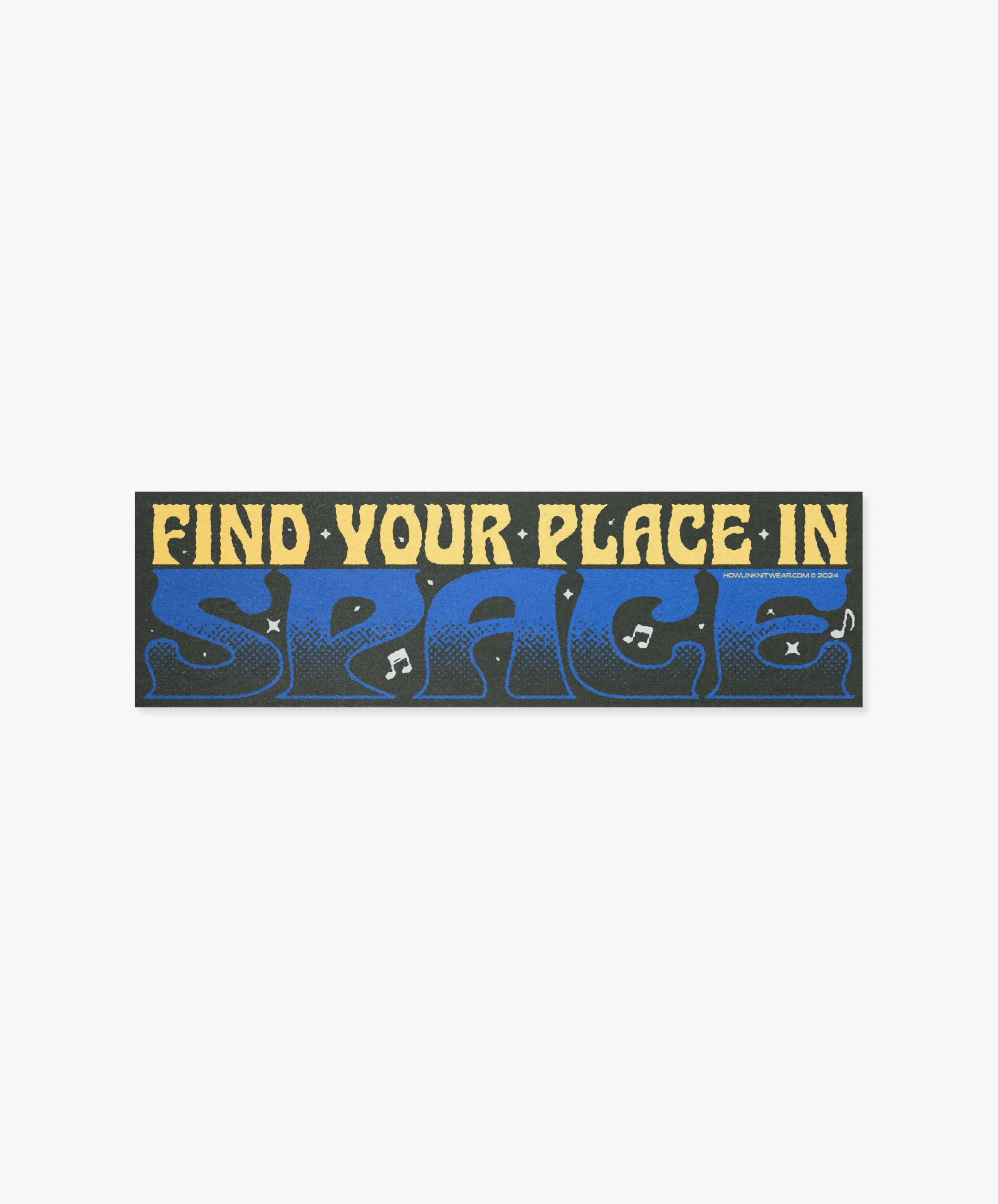 Find Your Place In Space Bumper Sticker