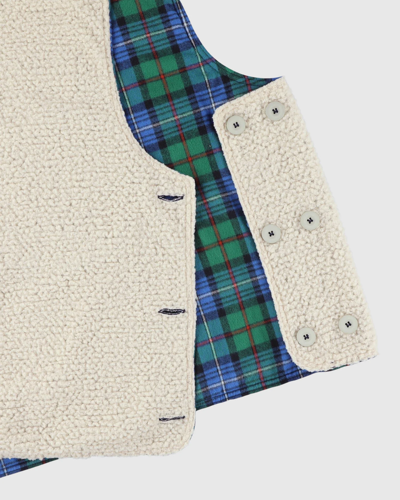 Cosmic Vest - Tartan - Blue