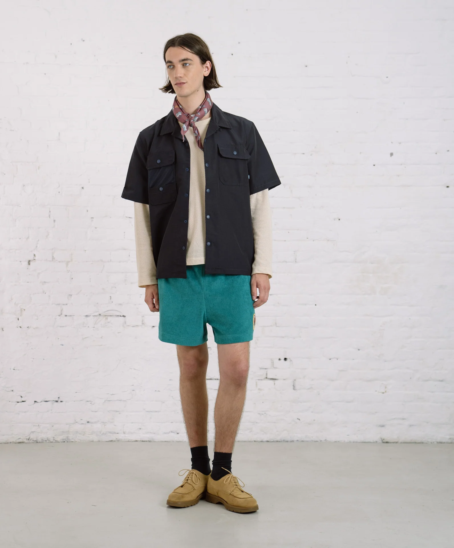 Cosmic Safari Shirt - Navy Water Repellent Nylon