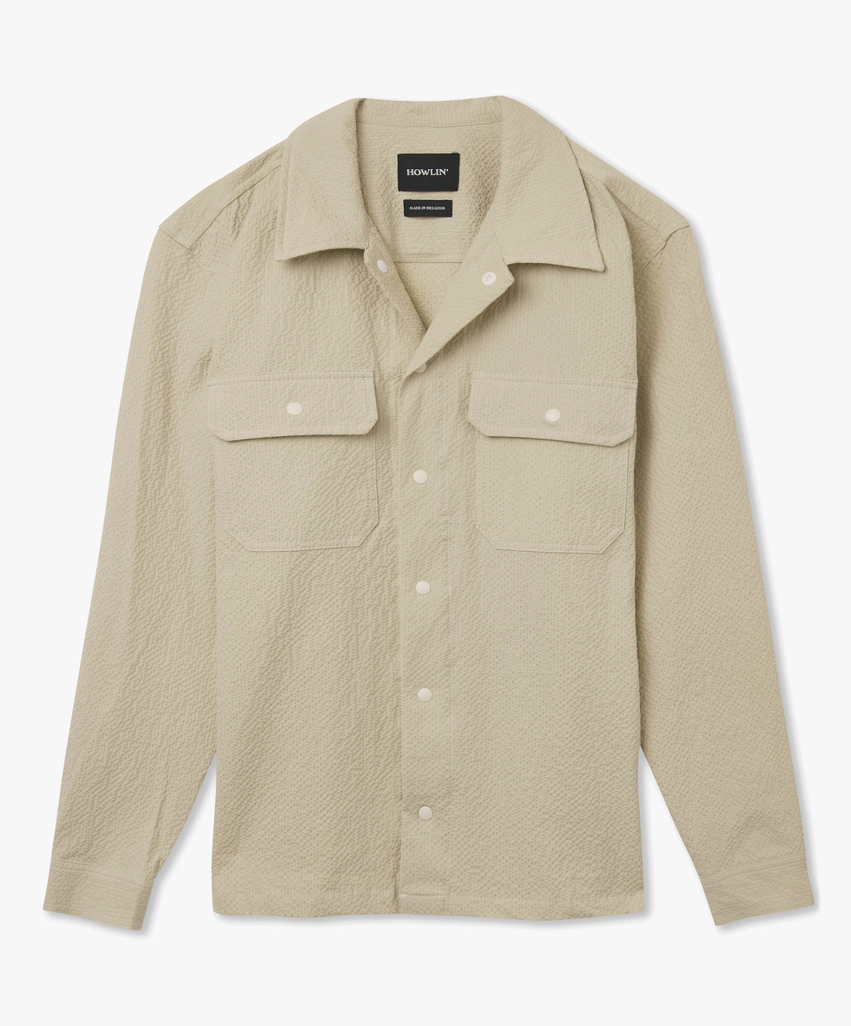 Magic Work Shirt - Ecru Seersucker