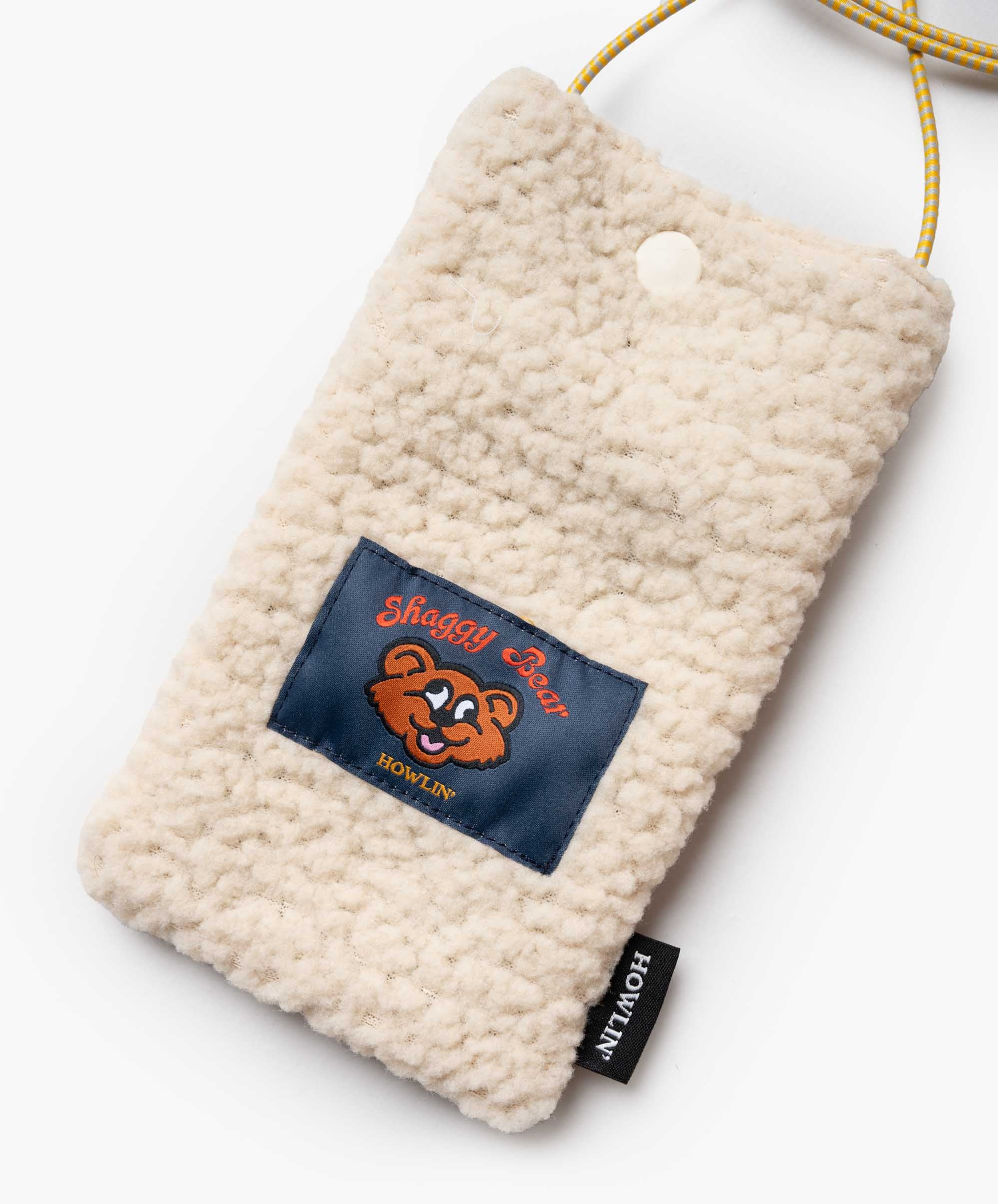 Shaggy Bear Pouch - Recycled Shearling Ecru