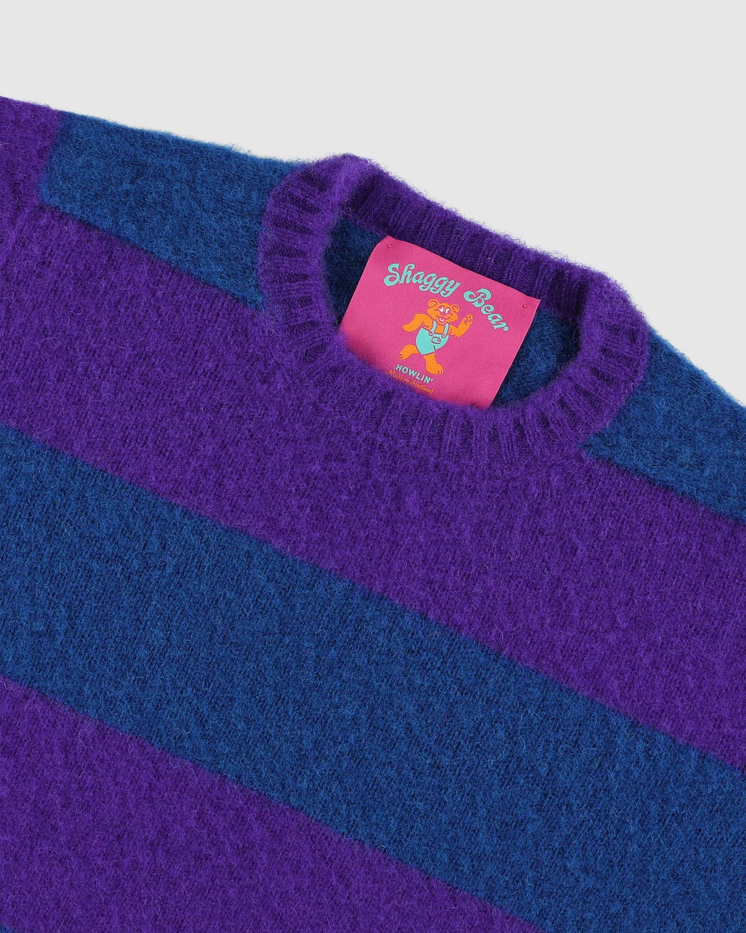 Shaggy Bear - Chunky Stripes - Purple Haze