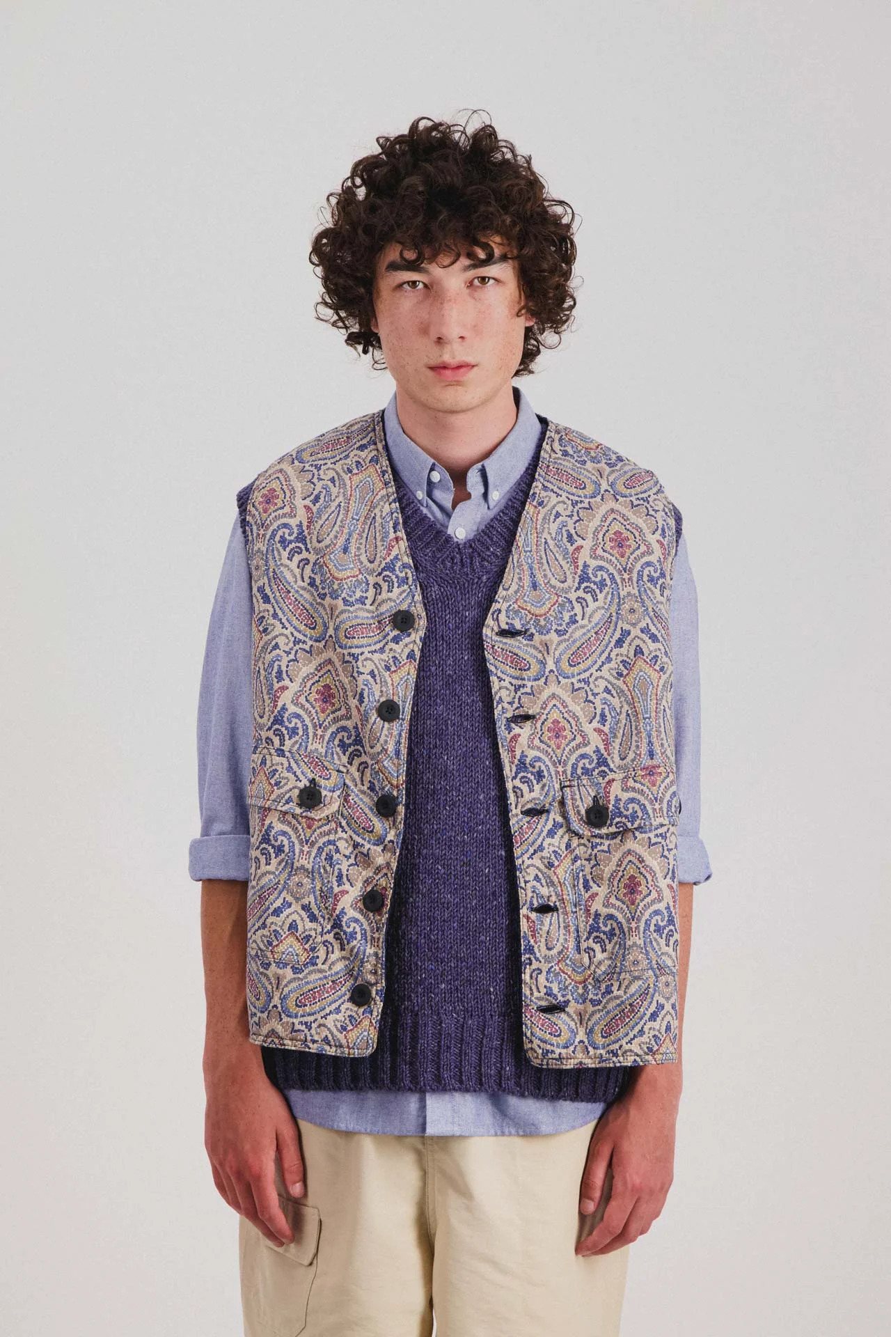 Cosmic Vest - Sand Psych Paisley