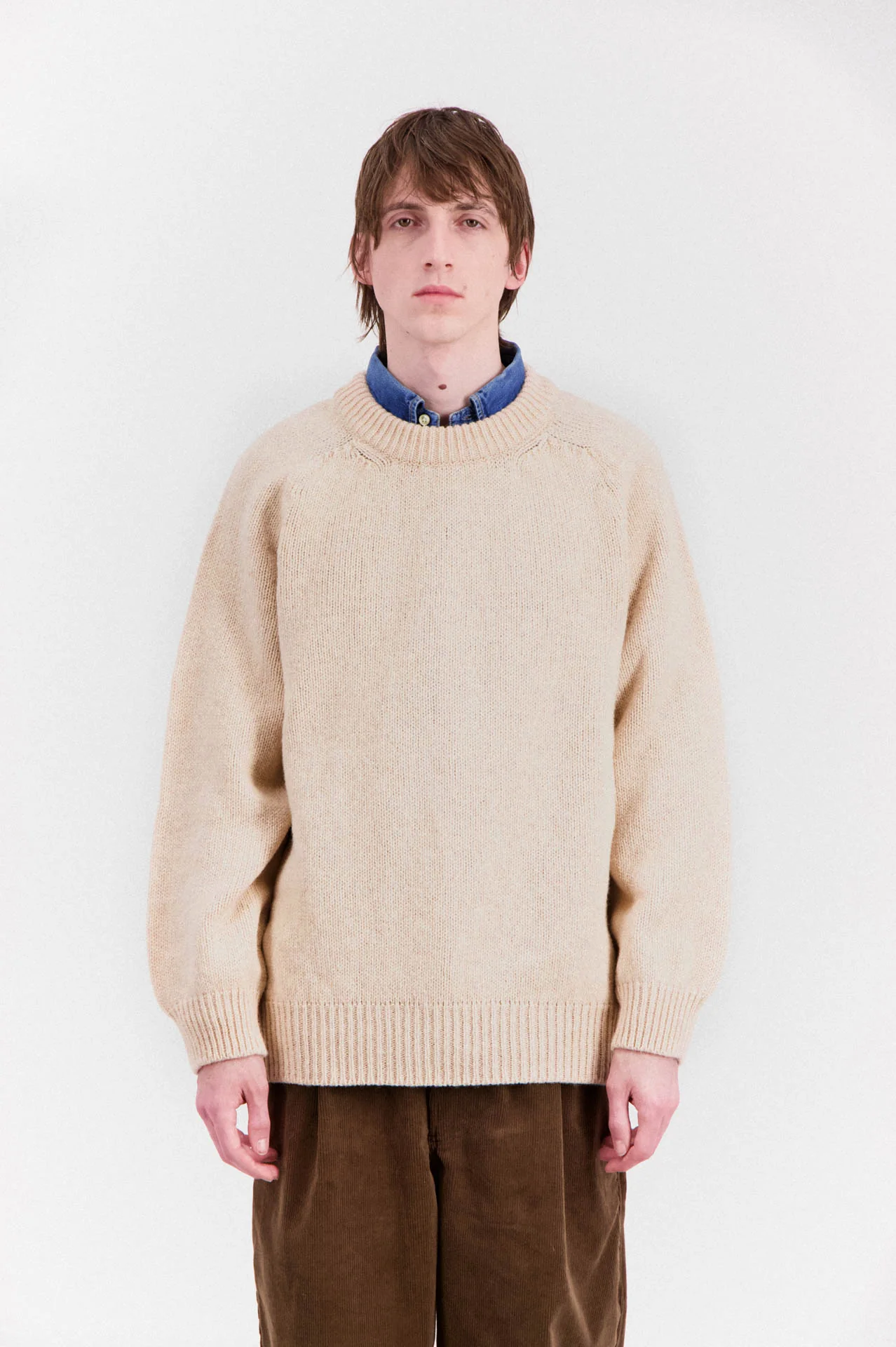 Boxy Space Knit - Almond