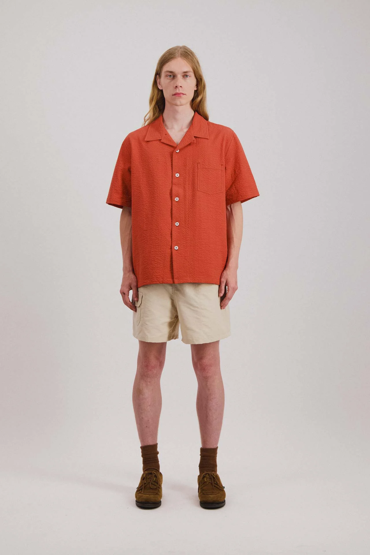 Cocktail Shirt - Seersucker - Red