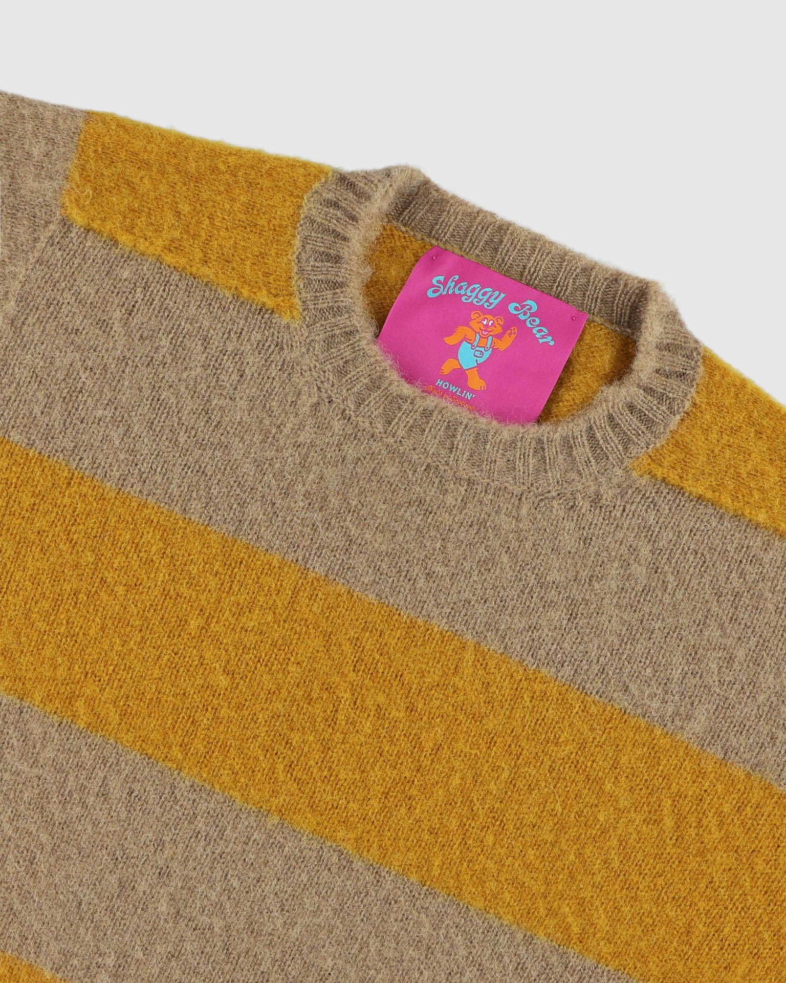 Shaggy Bear - Chunky Stripes - Oat Bloom