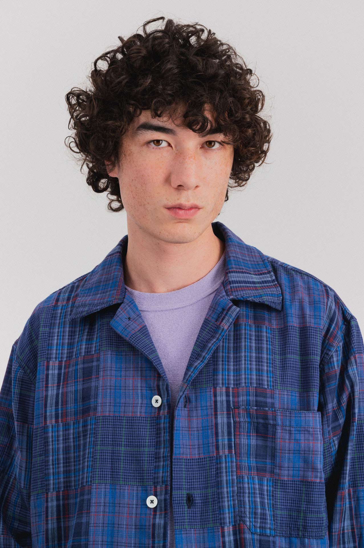 Boxy Freedom Shirt - Blues Mix