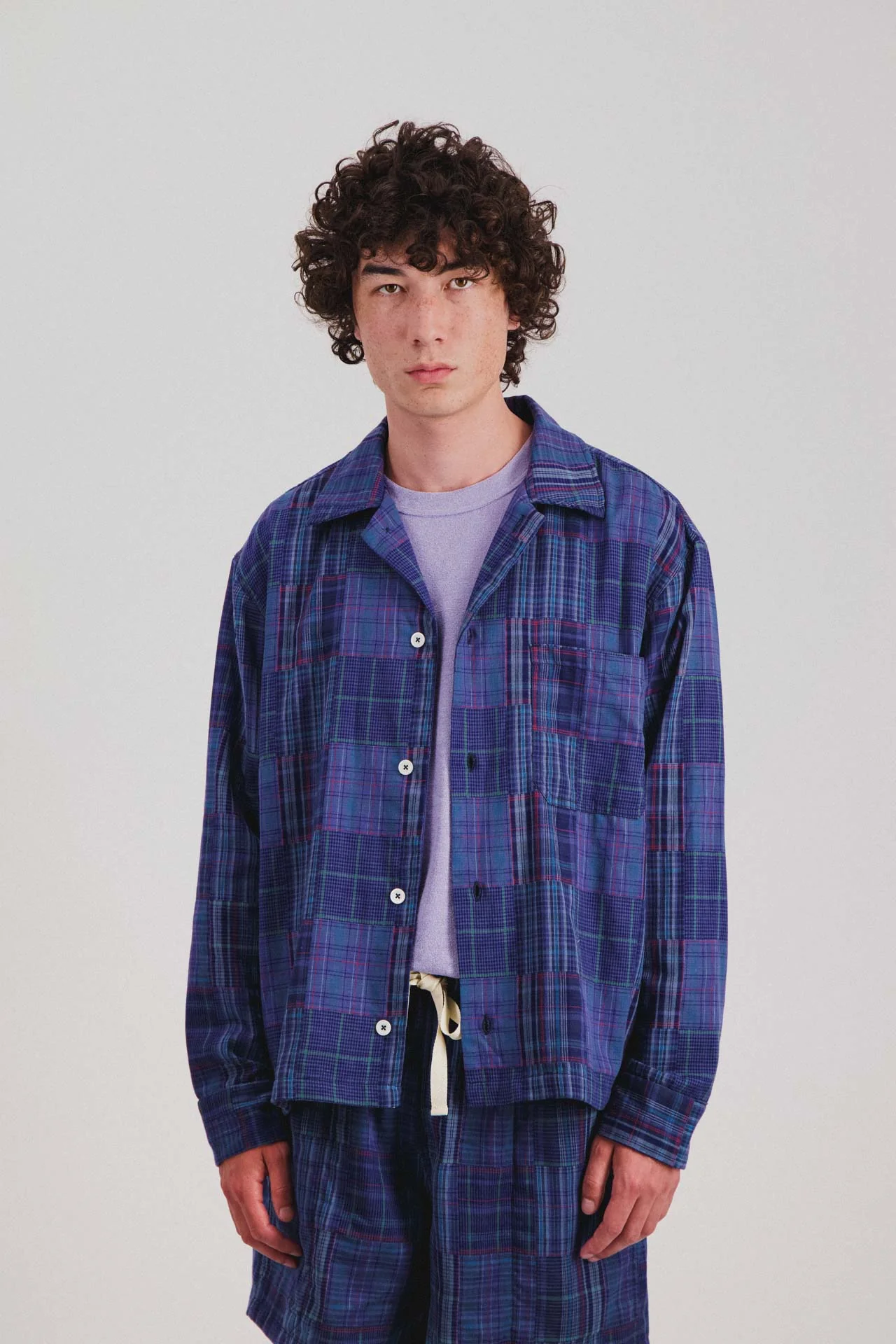 Boxy Freedom Shirt - Blues Mix