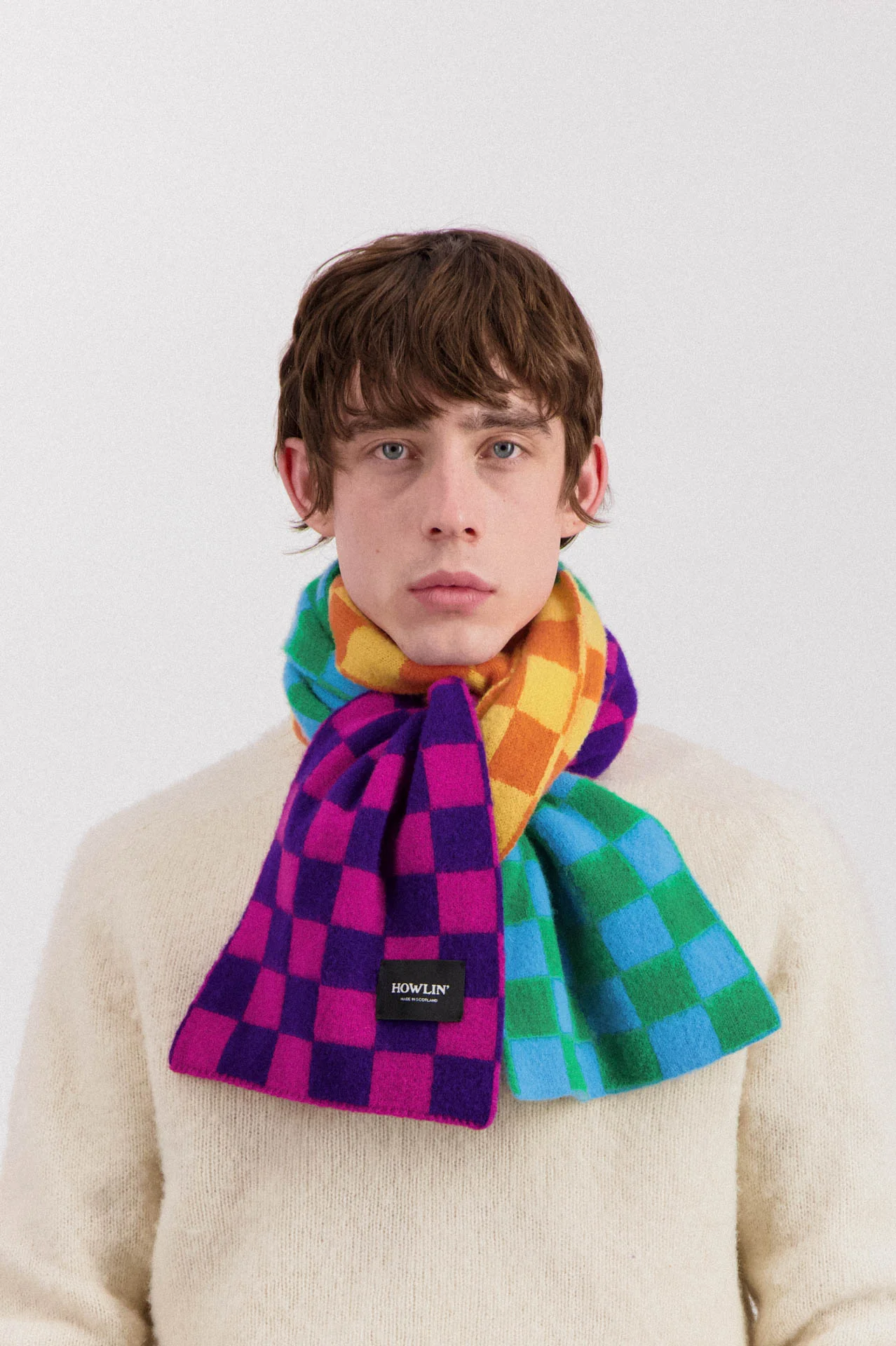 Cosmic Checkerboard Scarf - Astro
