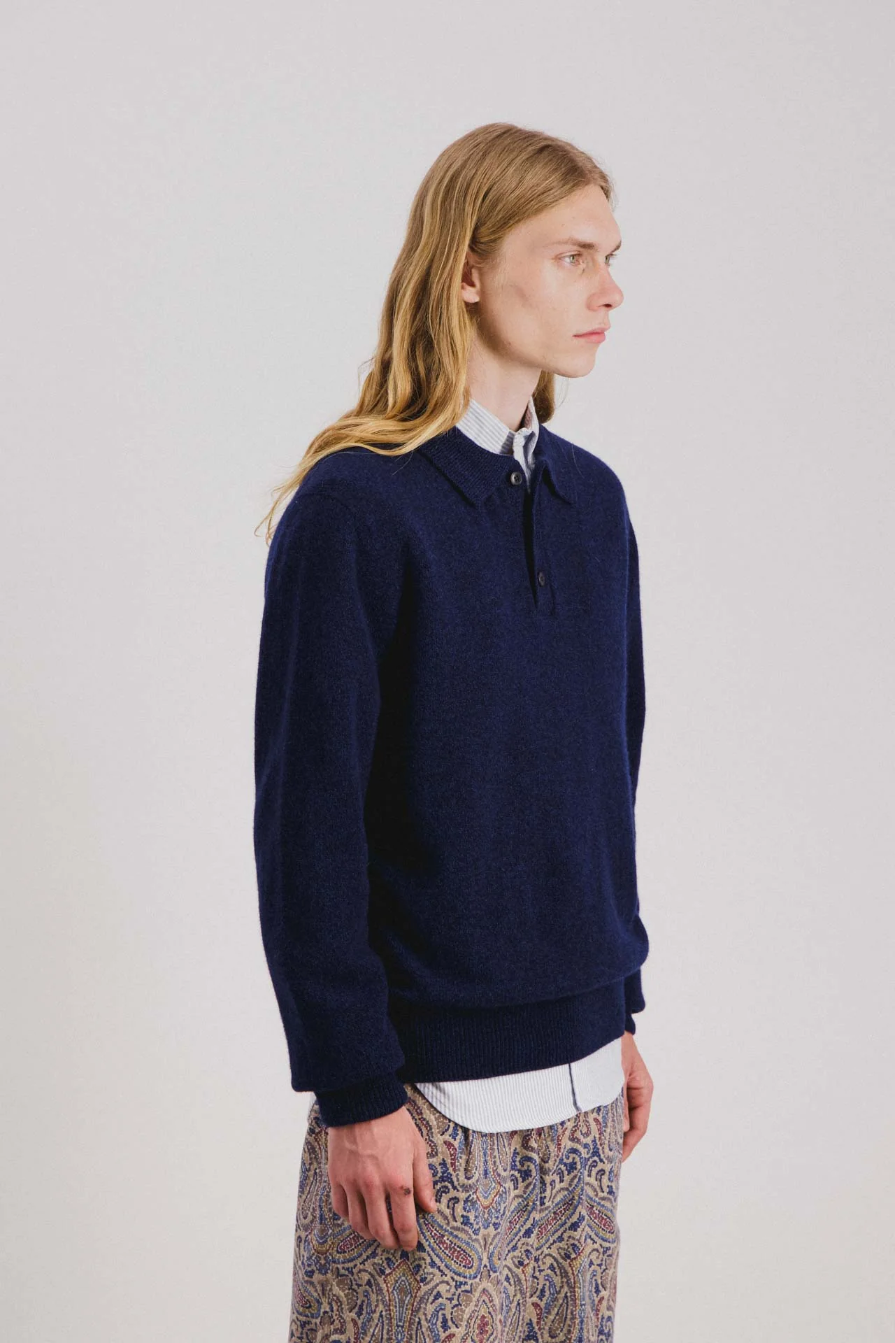Dance of the Polo Knit - Navy Mix