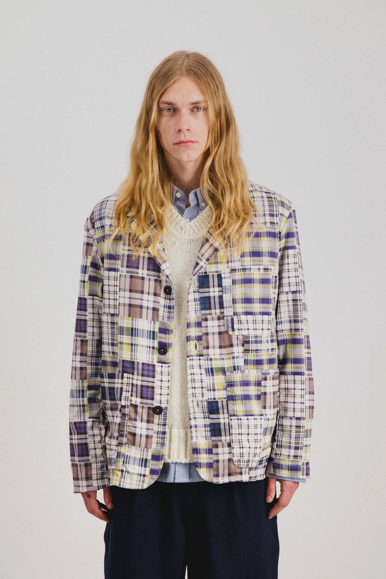 Cosmic Blazer - Fantasy - Blue Madras Mix