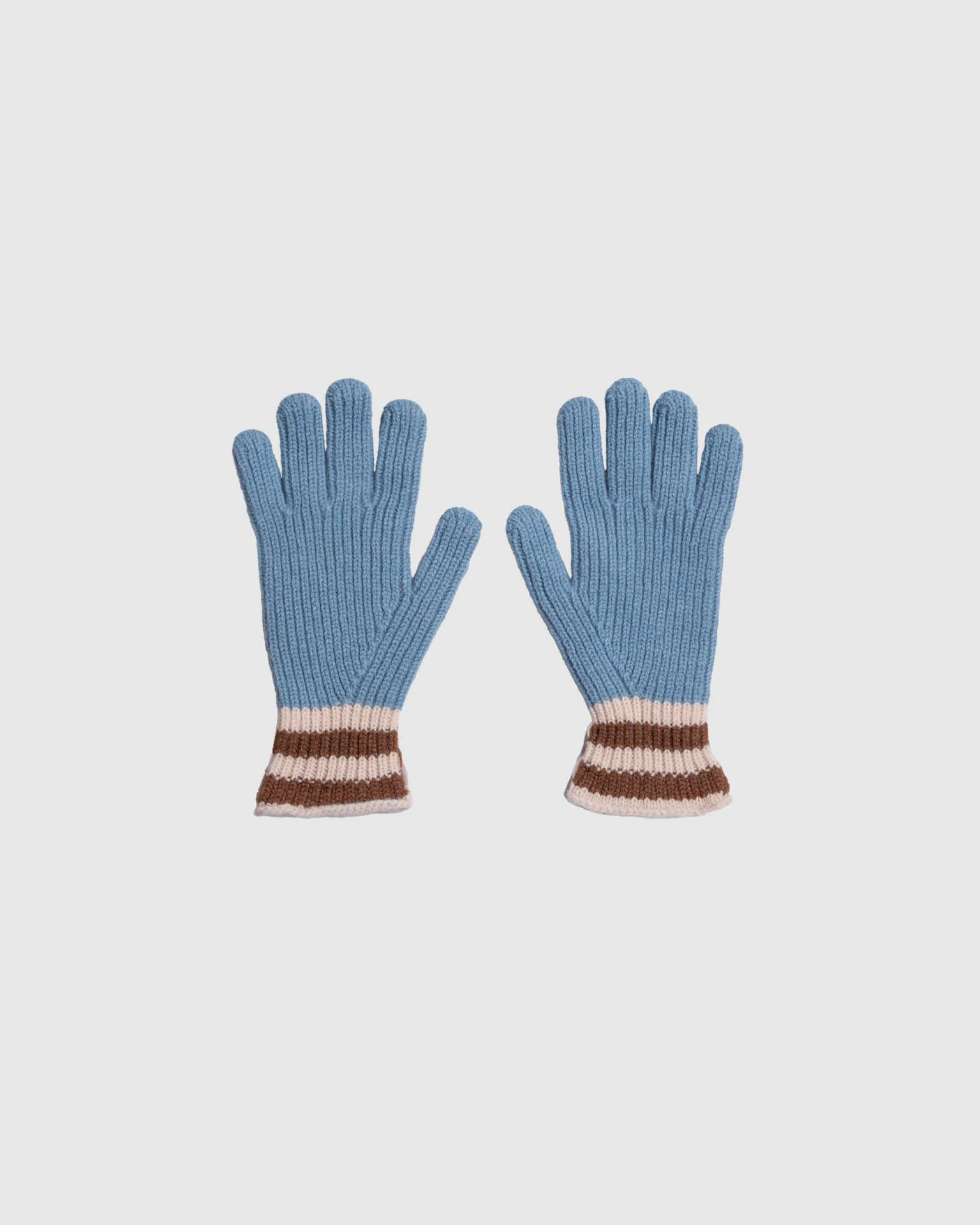 Love My Ribbed Gloves - Soft Blue