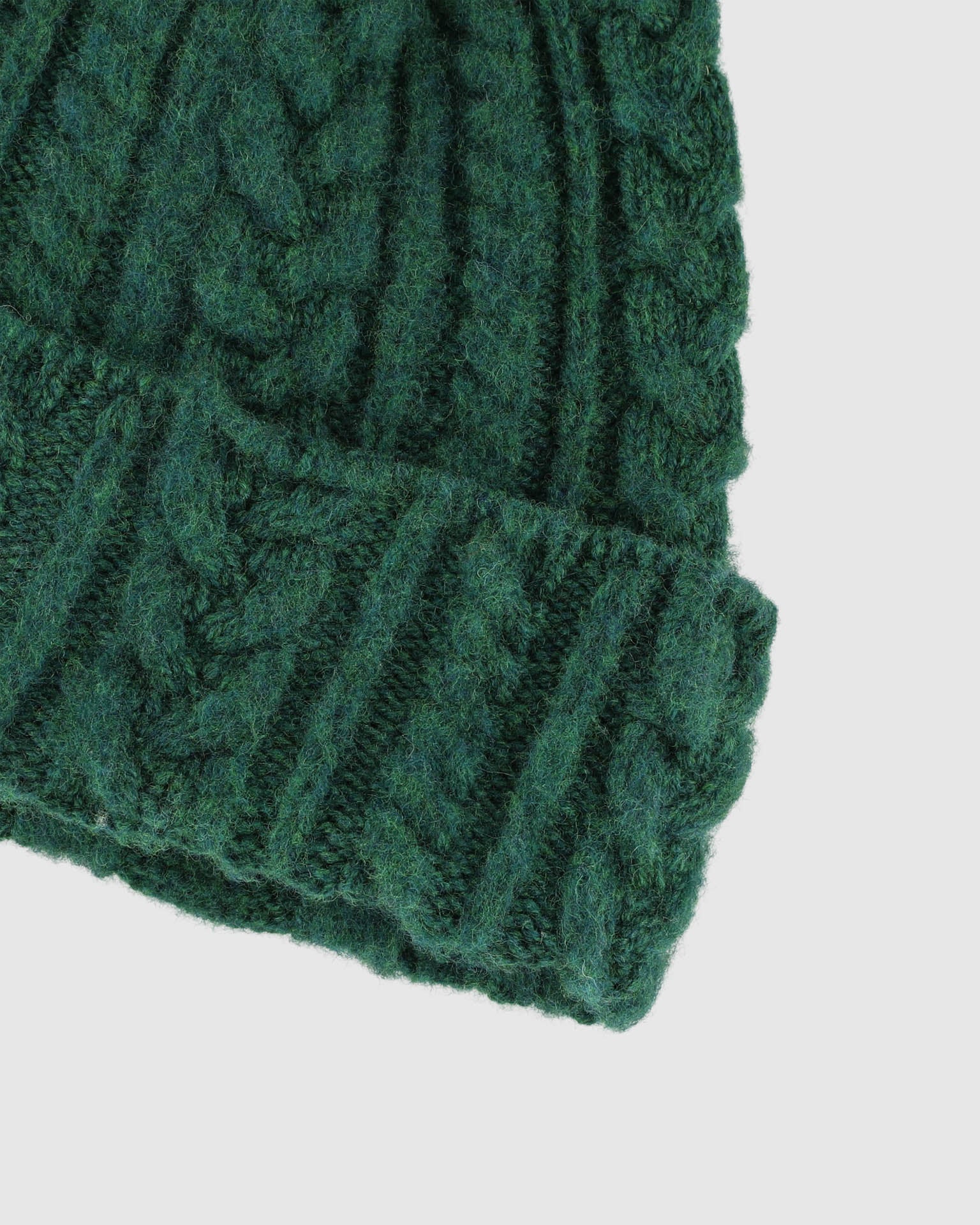 Cable Festival Hat - Green Dream