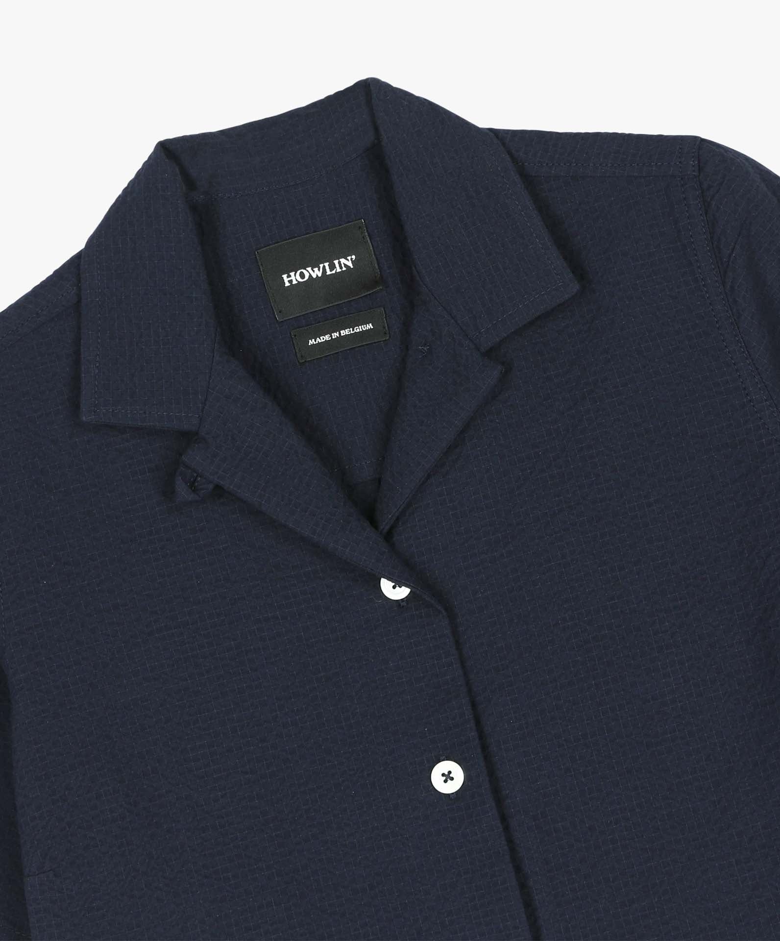 Cocktails for the Girls shirt - Seersucker - Navy (Women)