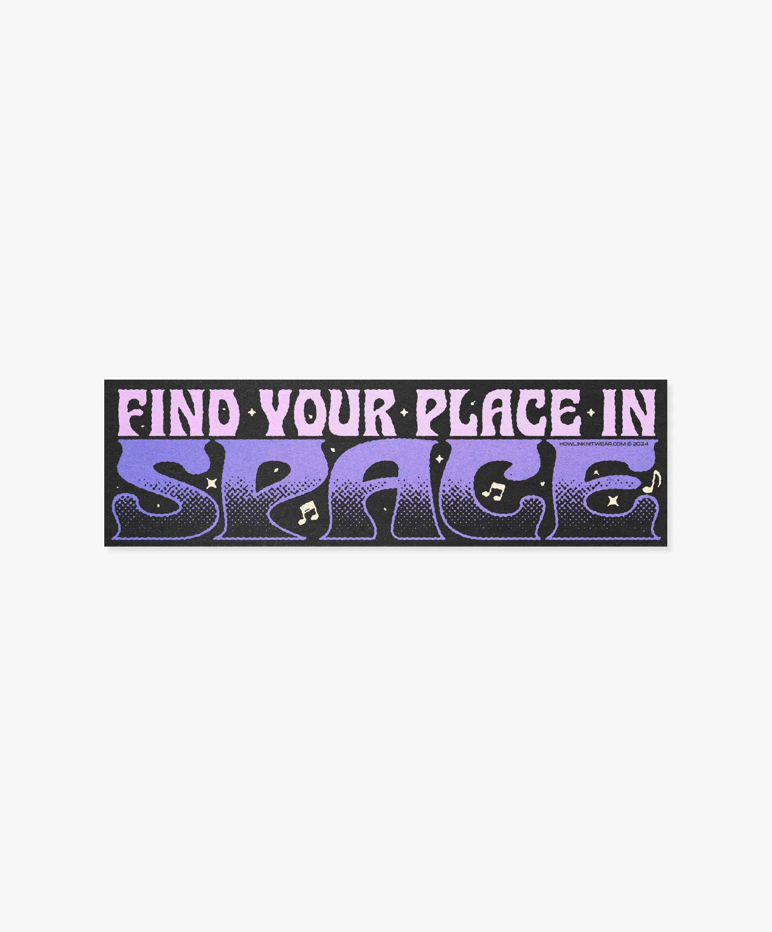 Find Your Place In Space Bumper Sticker