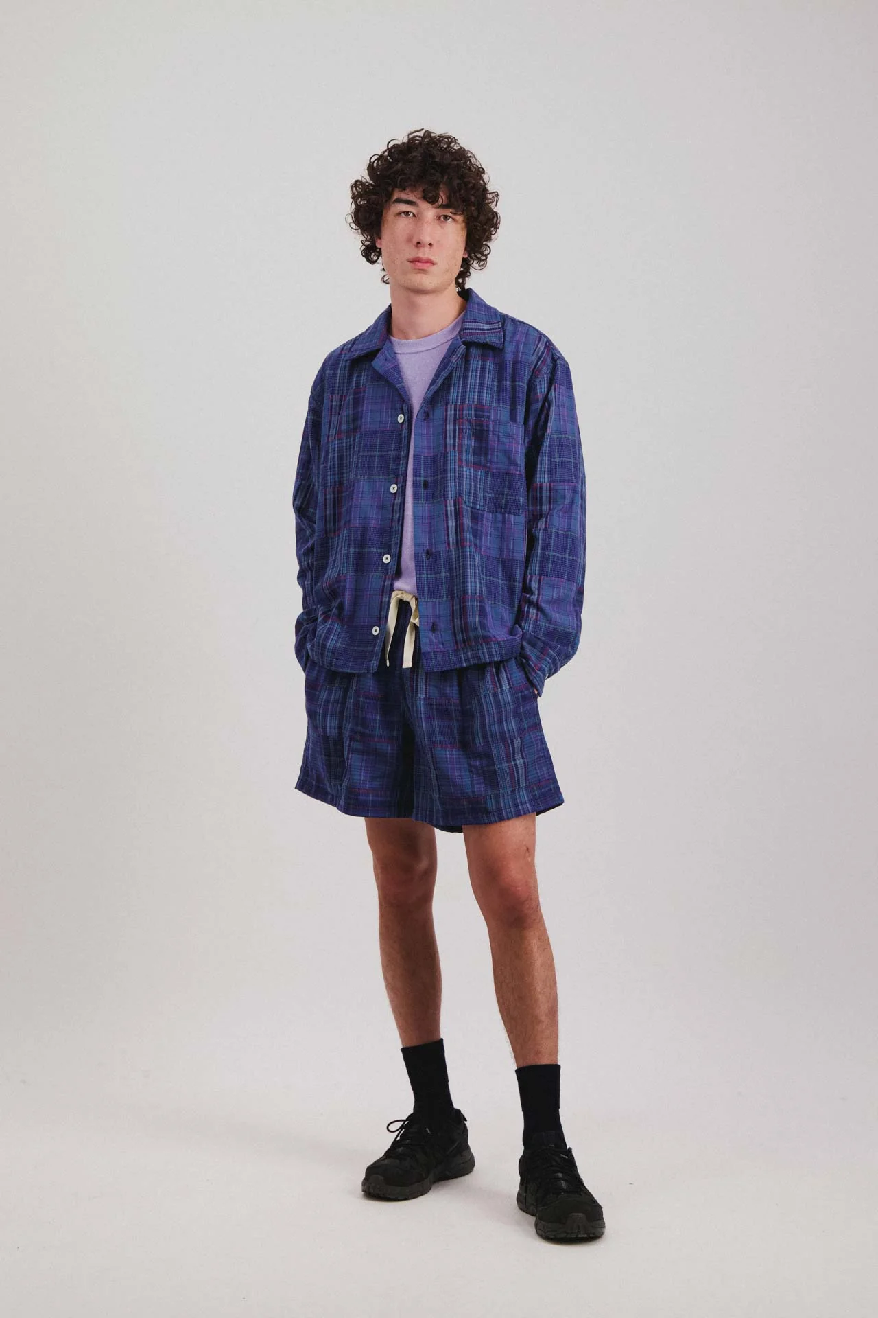 Boxy Freedom Shirt - Blues Mix