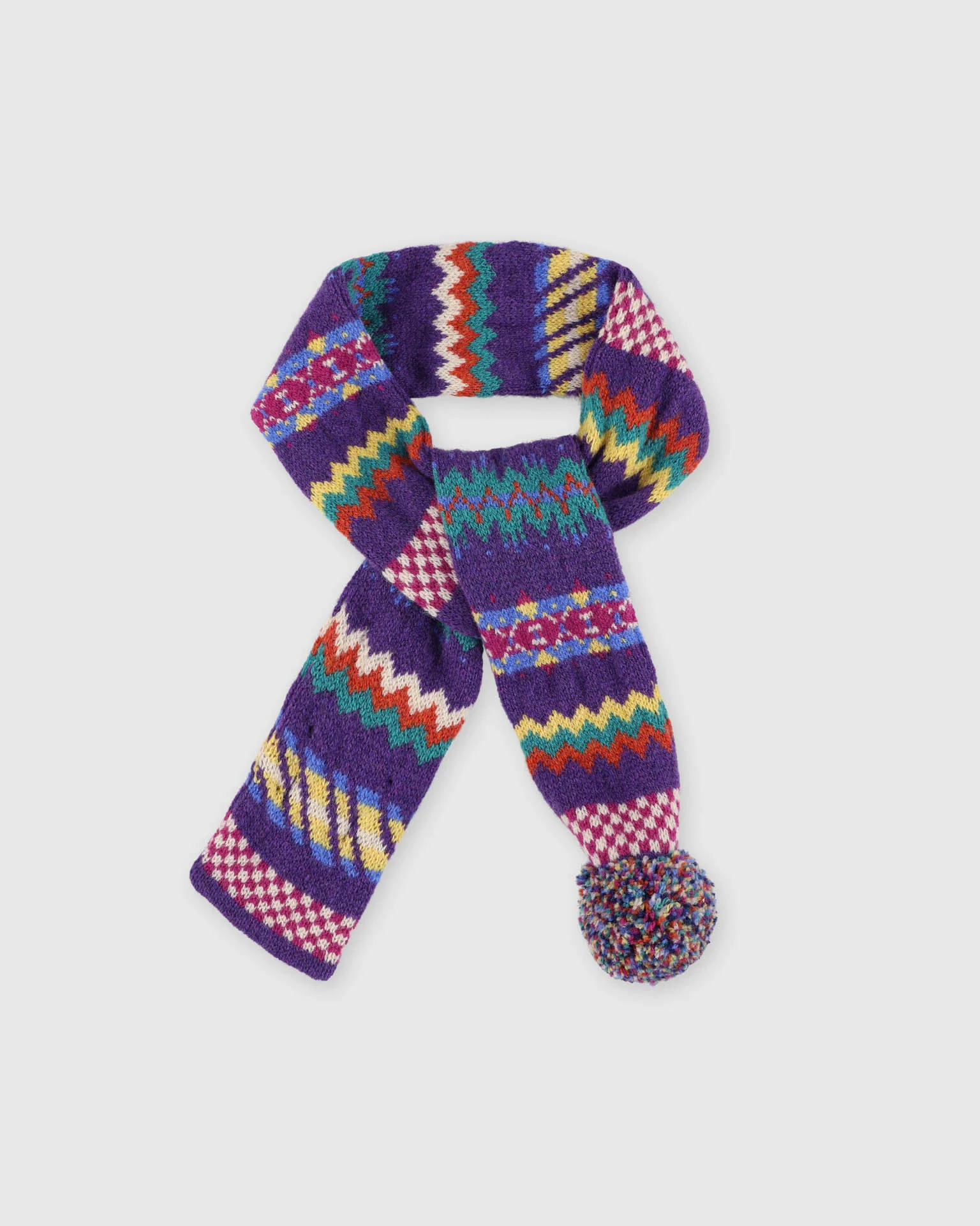 Small Woolen Wonder Scarf - Violet Dream