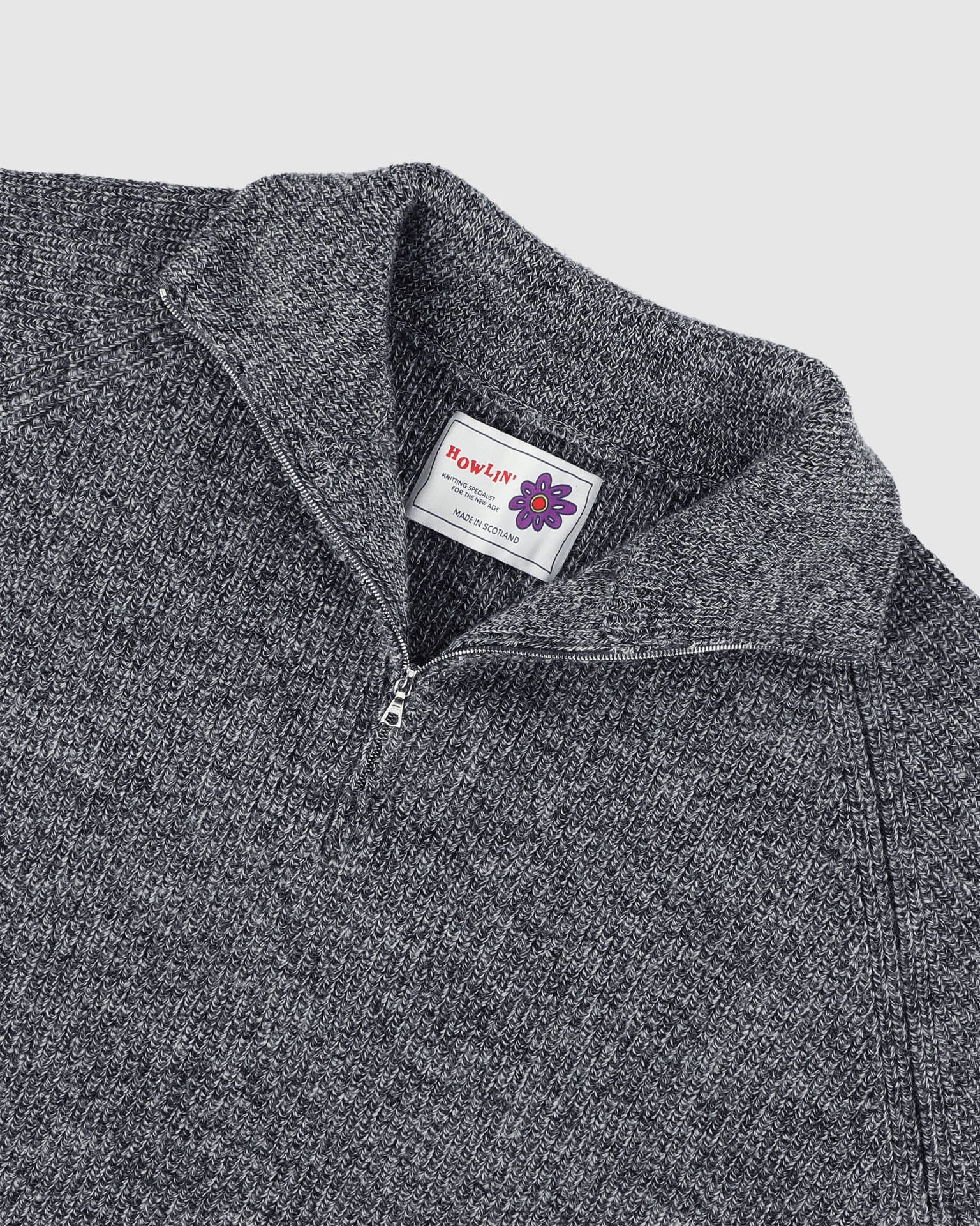 Soft Machine Knit - Black Melange