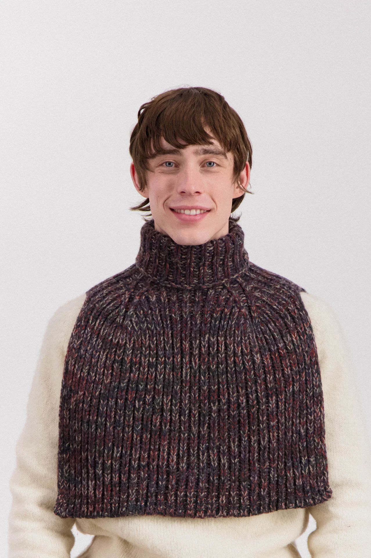 Marled Fantasies Collar - Navy Mix