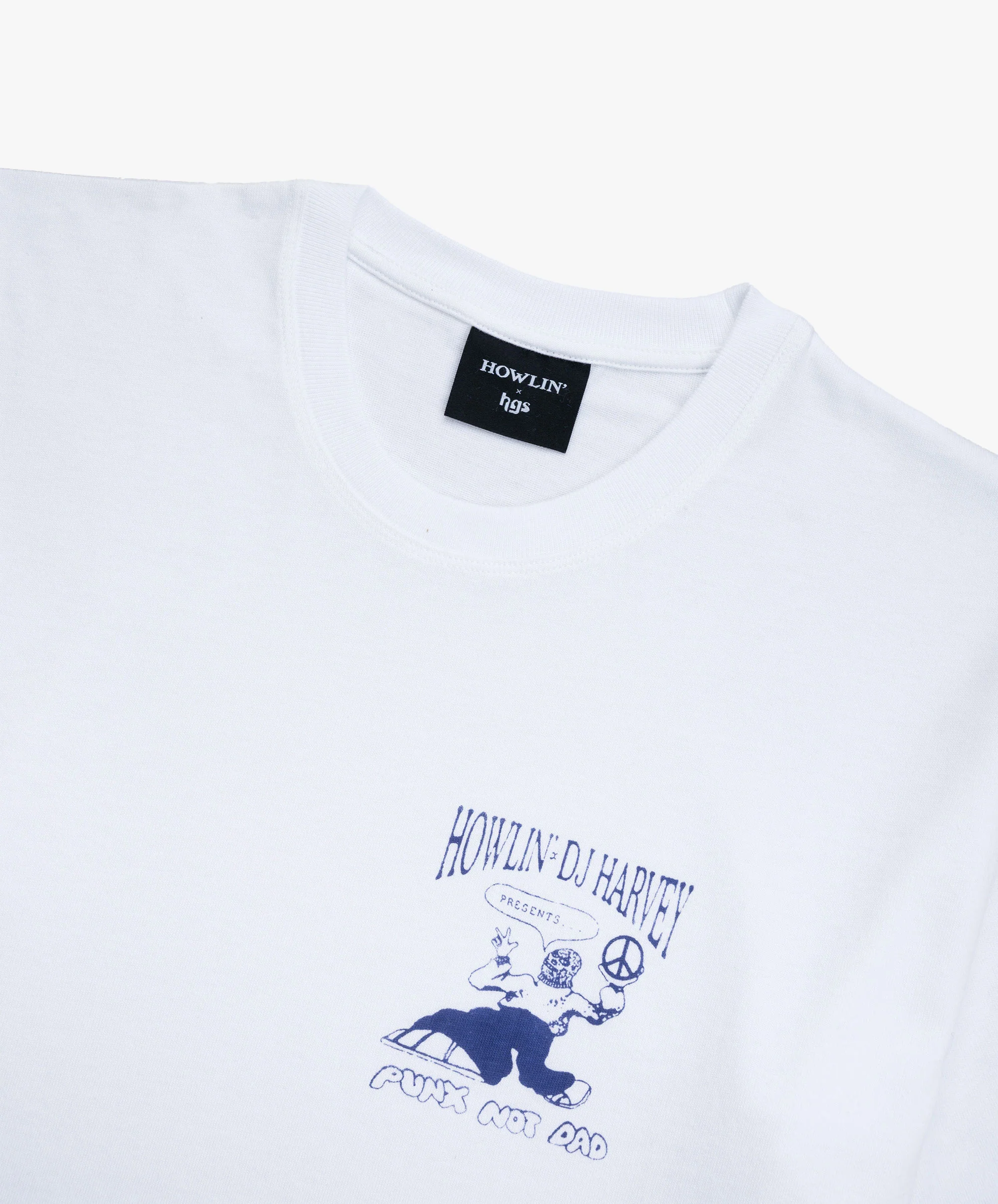 T-shirt With Purple Chest Logo  - White *Ltd