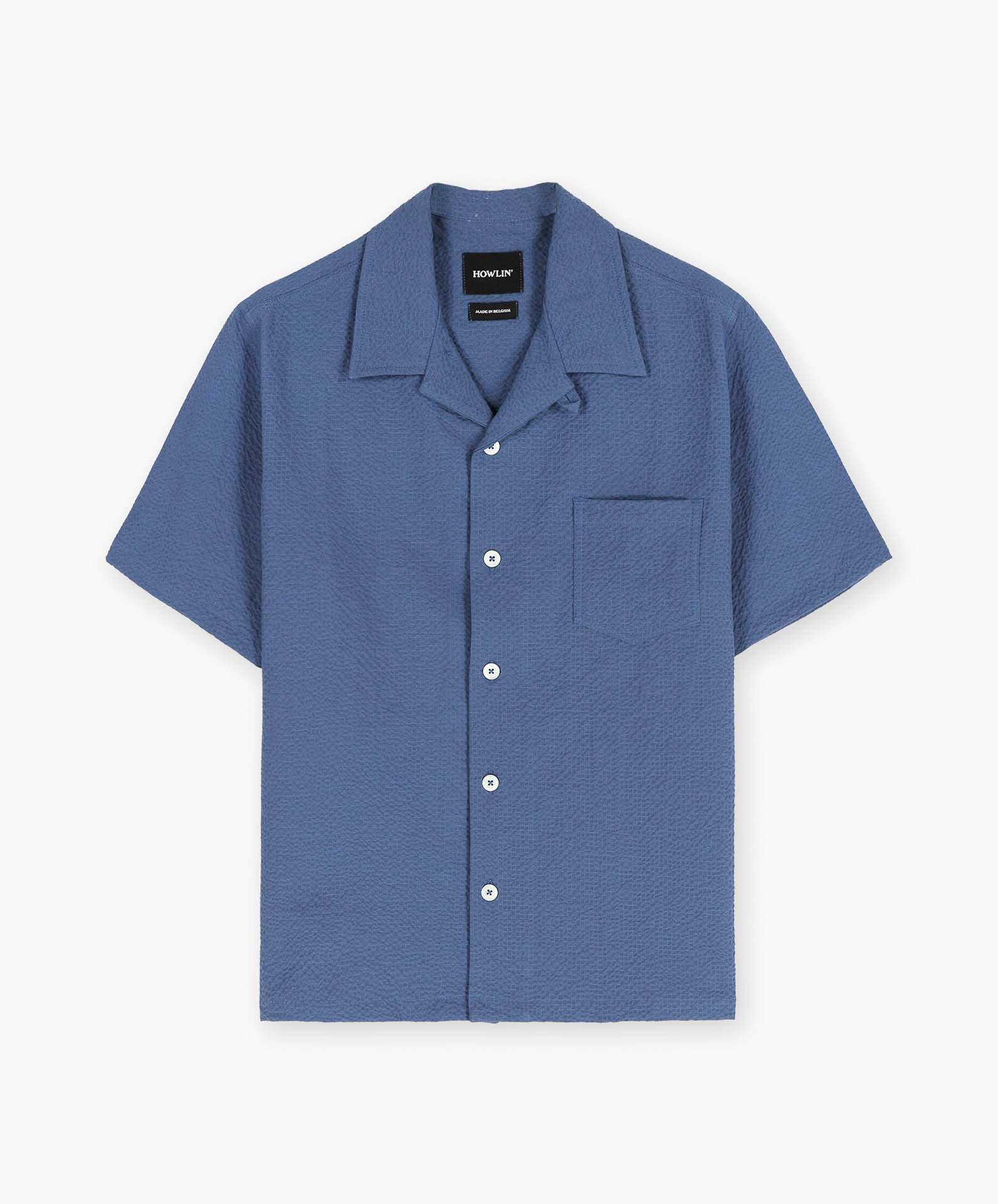 Cocktail Shirt - Seersucker - Blue