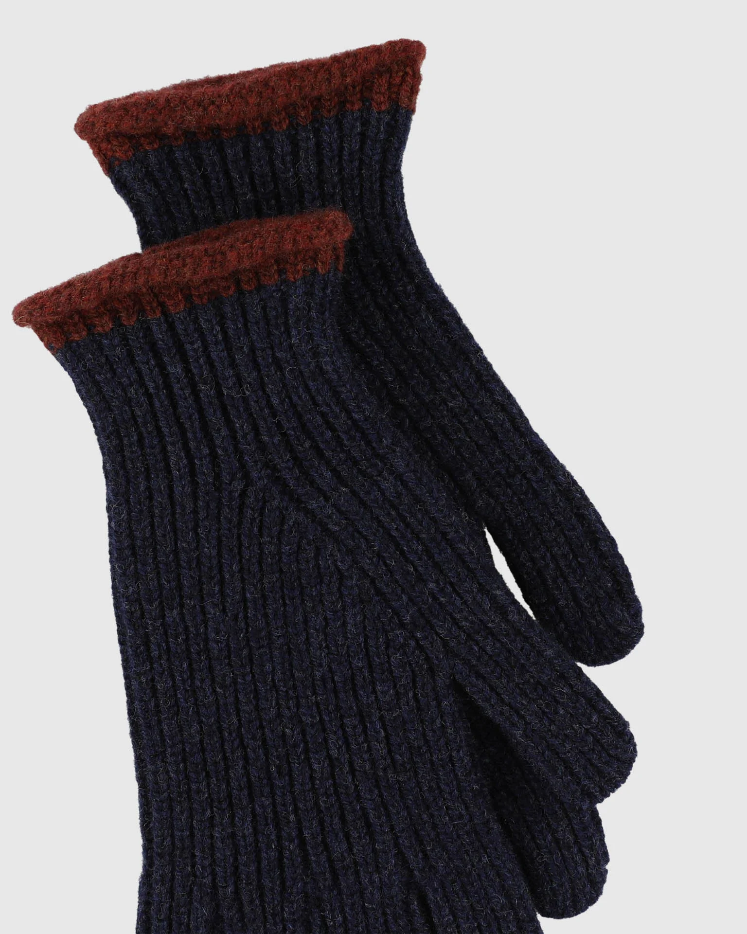 Wind It Up Ribbed Gloves - Navy