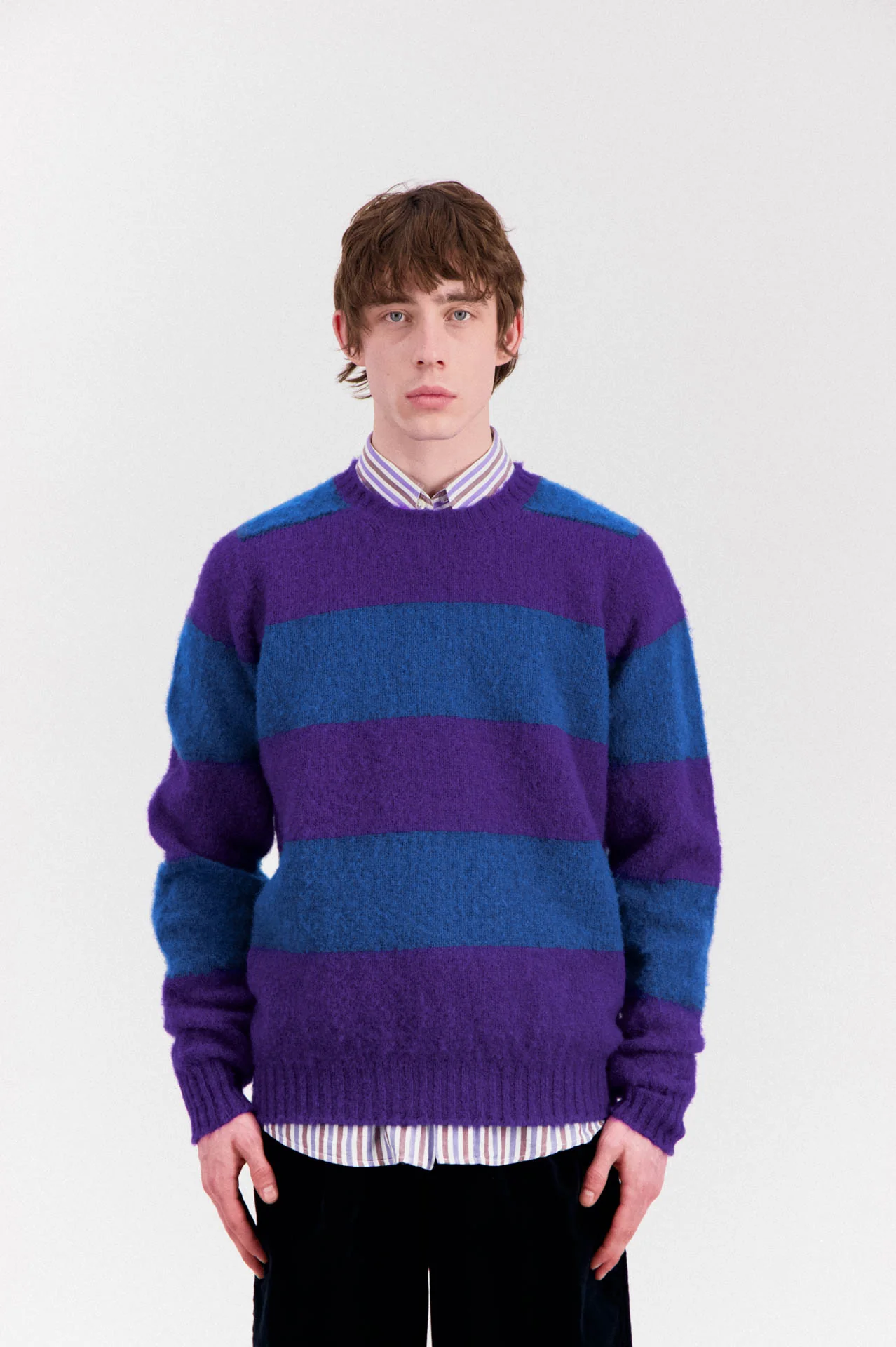 Shaggy Bear - Chunky Stripes - Purple Haze