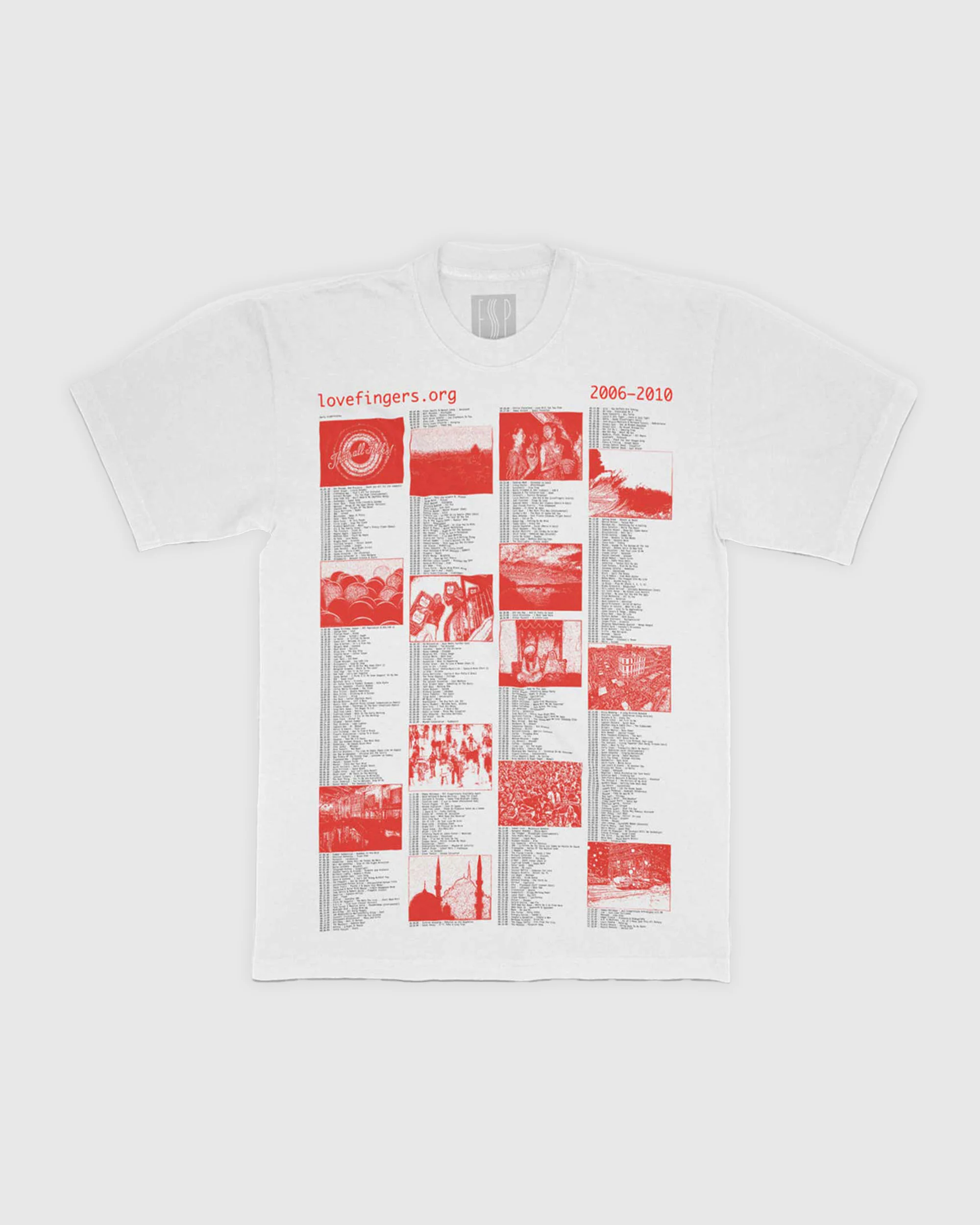 Fingertracks (A History, 2006-2010) T-shirt - White