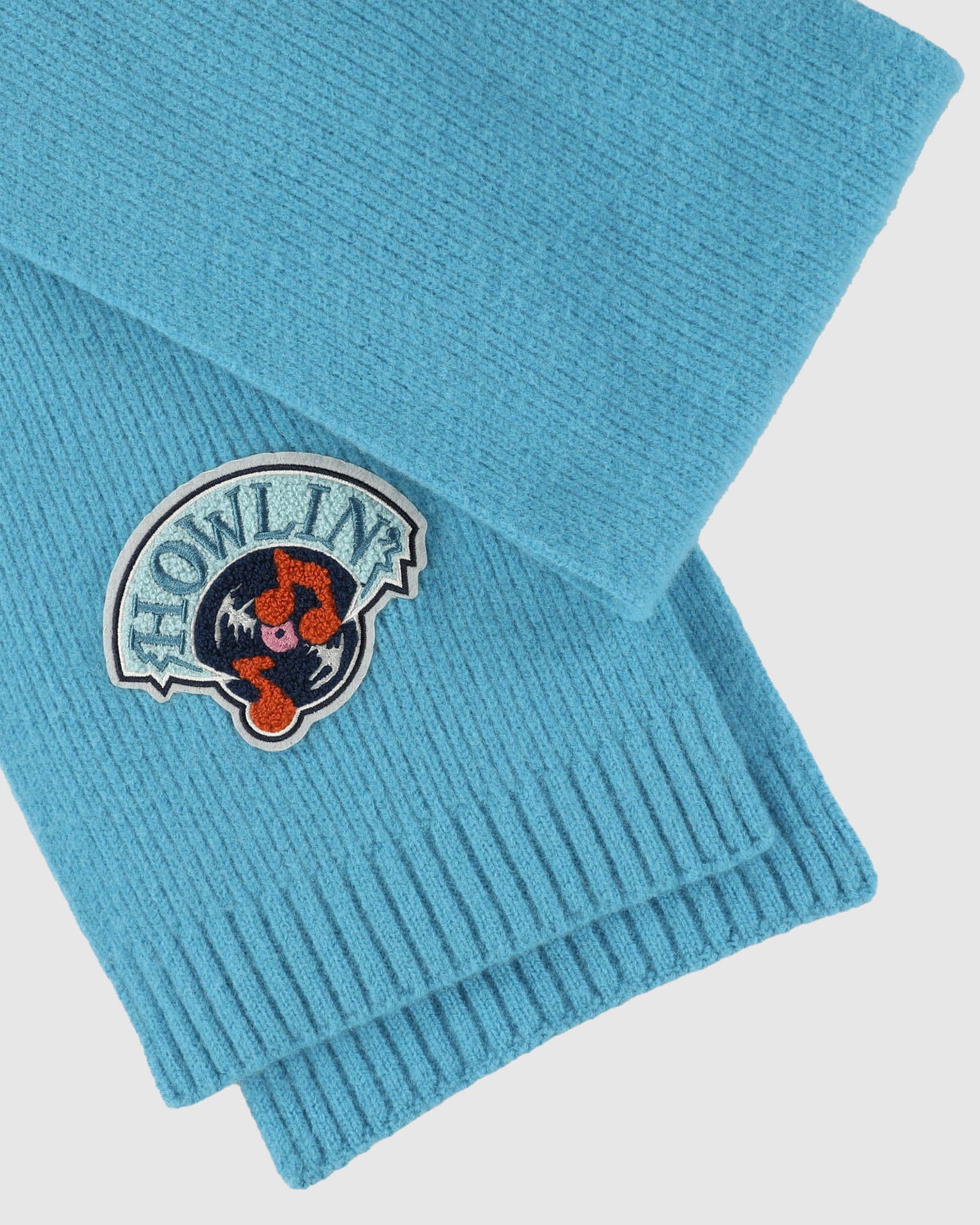 Howlin’ Music Badge Scarf - Aquamarine