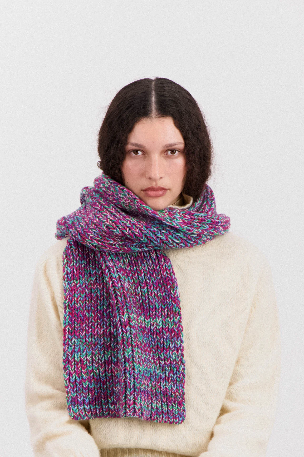 Marled Fantasies Scarf - Astro Mix