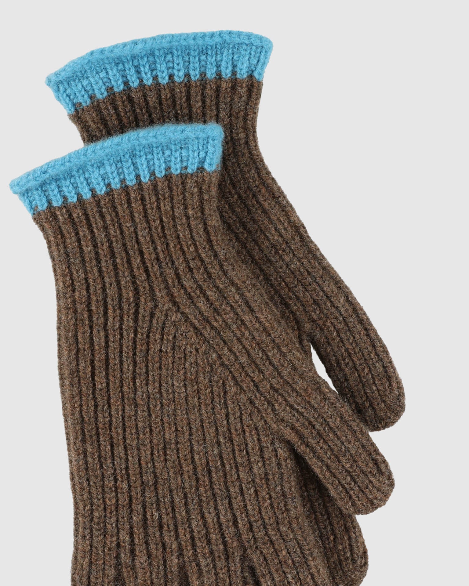Wind It Up Ribbed Gloves - Brown