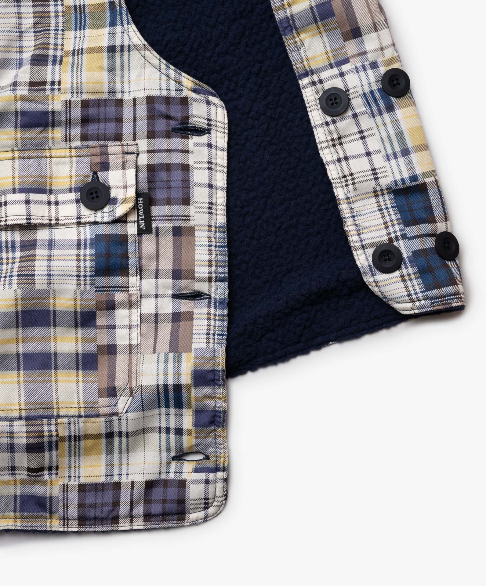 Cosmic Vest - Blue Madras Mix