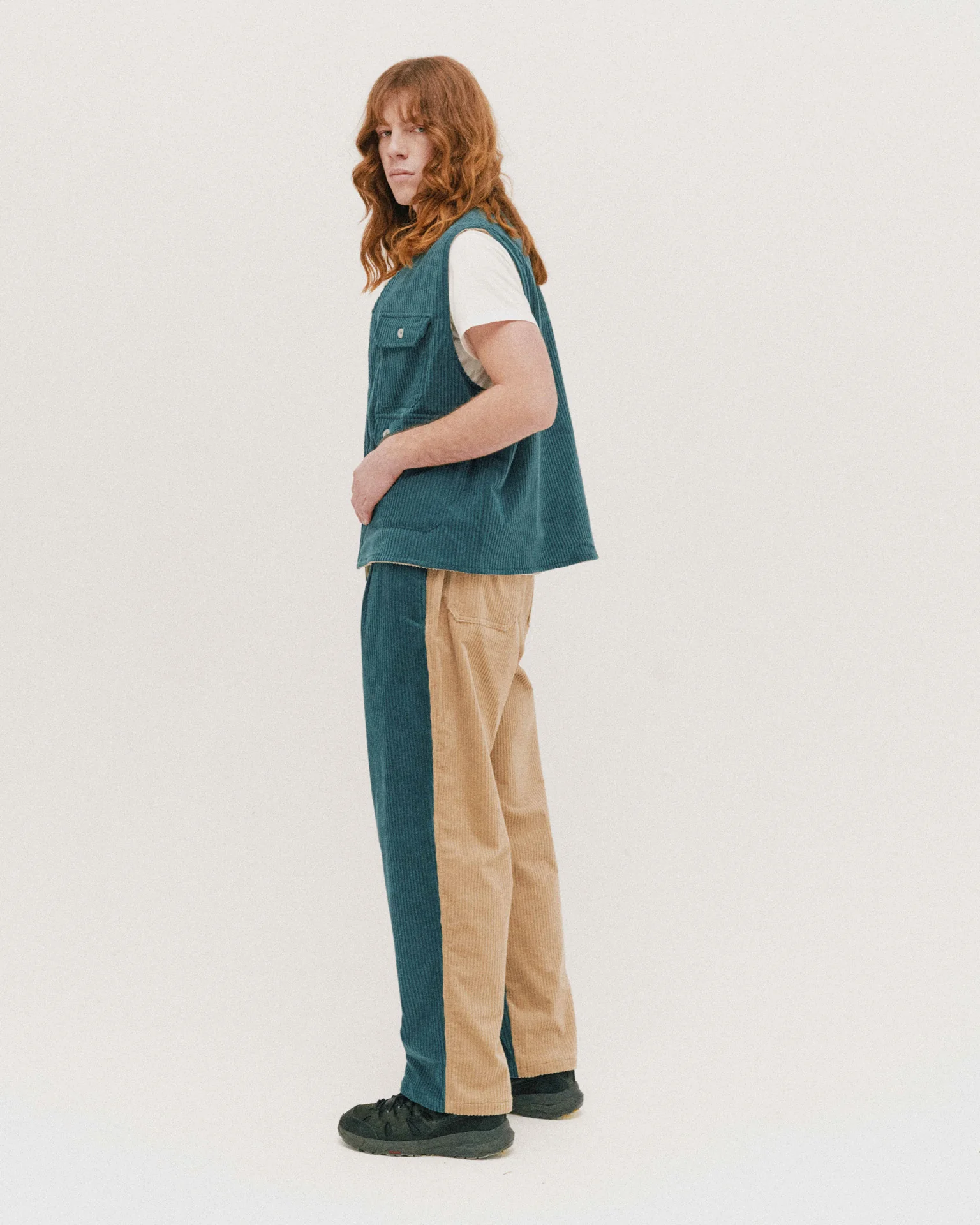 Two Bones In Space Pants - Petrol Mix