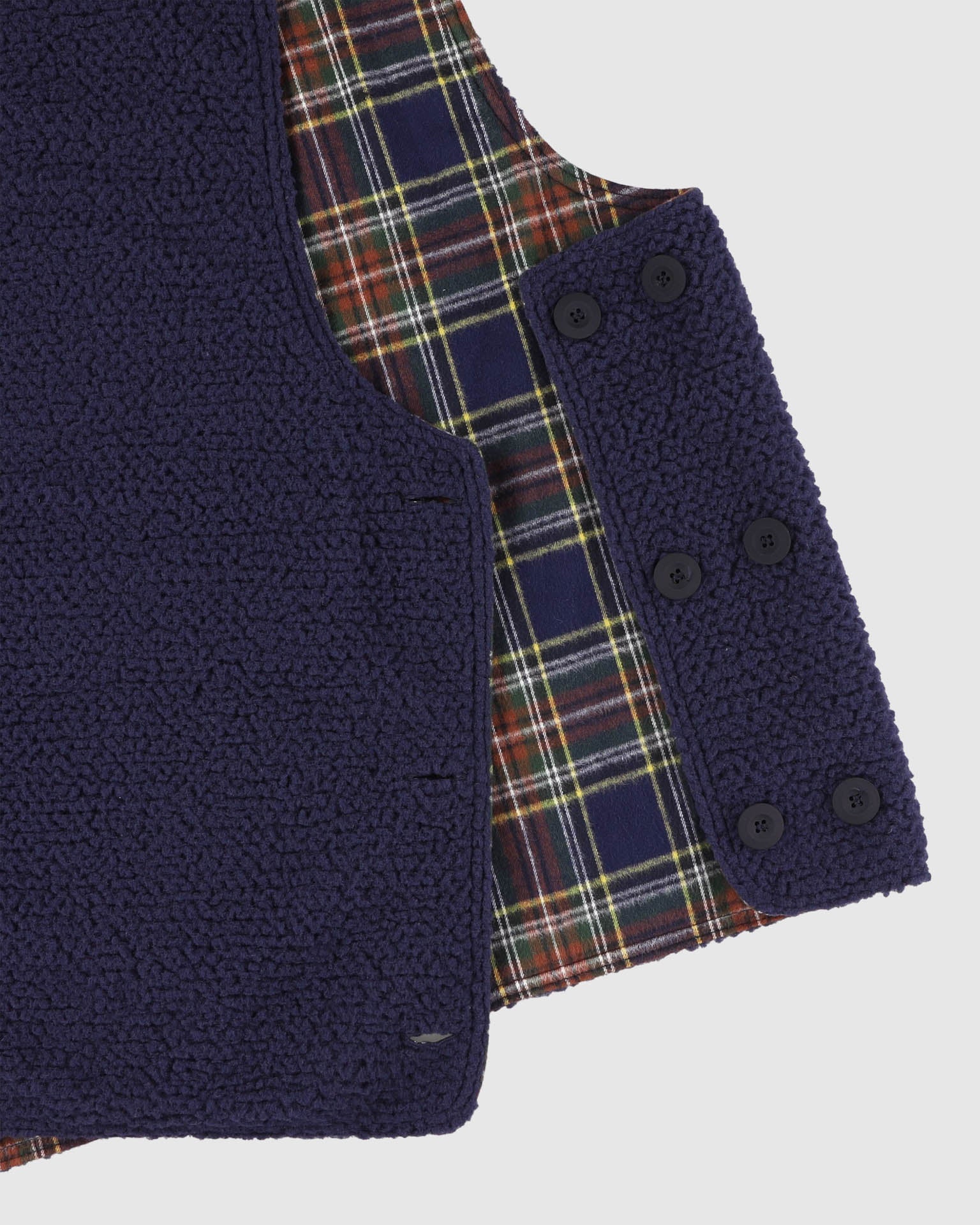 Cosmic Vest - Tartan - Navy