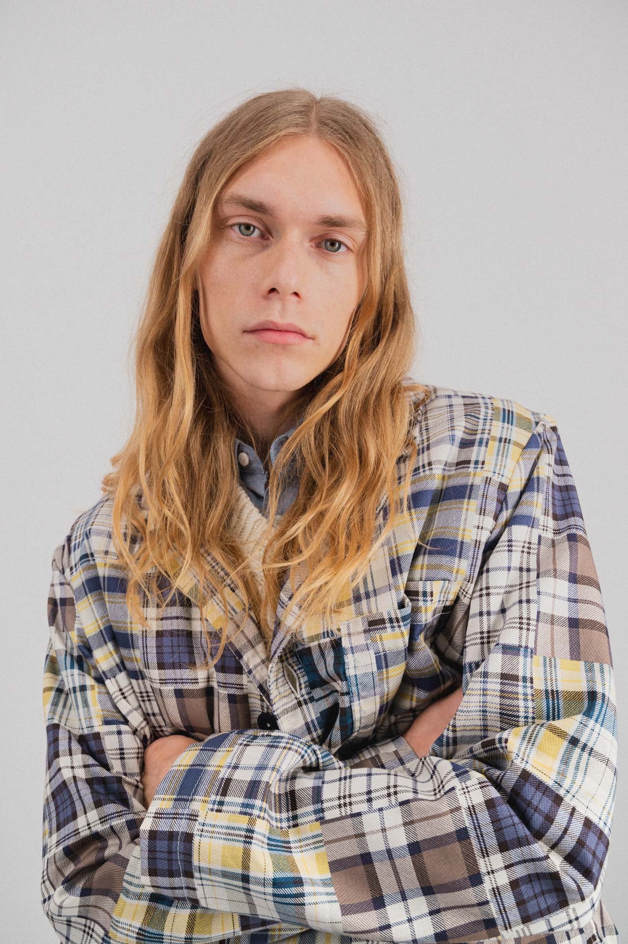 Cosmic Blazer - Fantasy - Blue Madras Mix