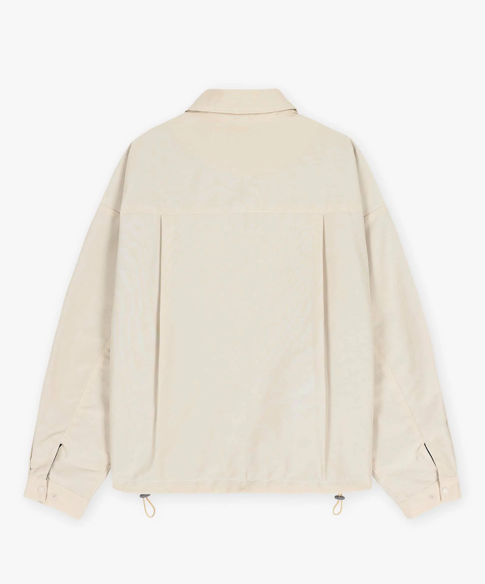 Boxy Swing Jacket For Women - Water Repellent Nylon - Cream (Women)