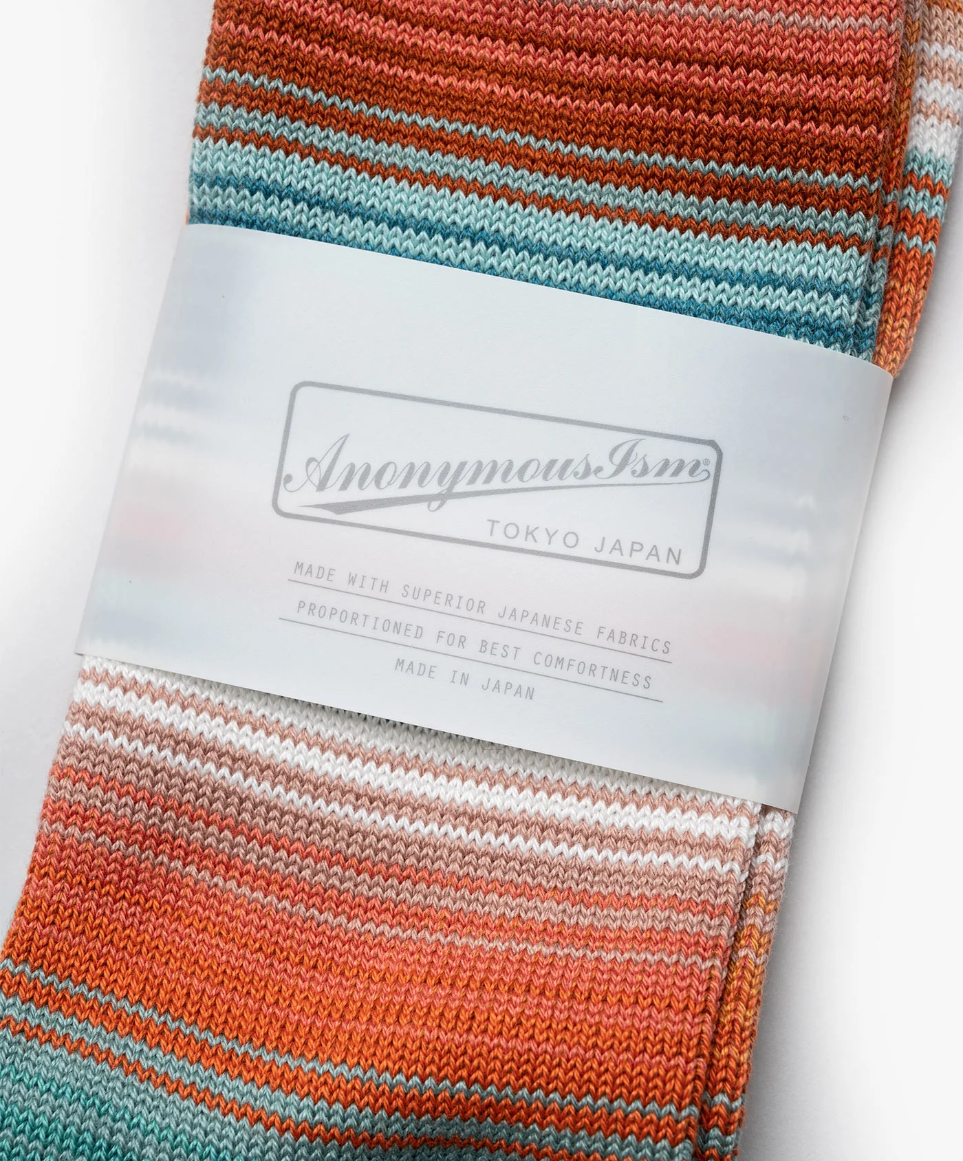 Sarape Stripes Crew Socks - White