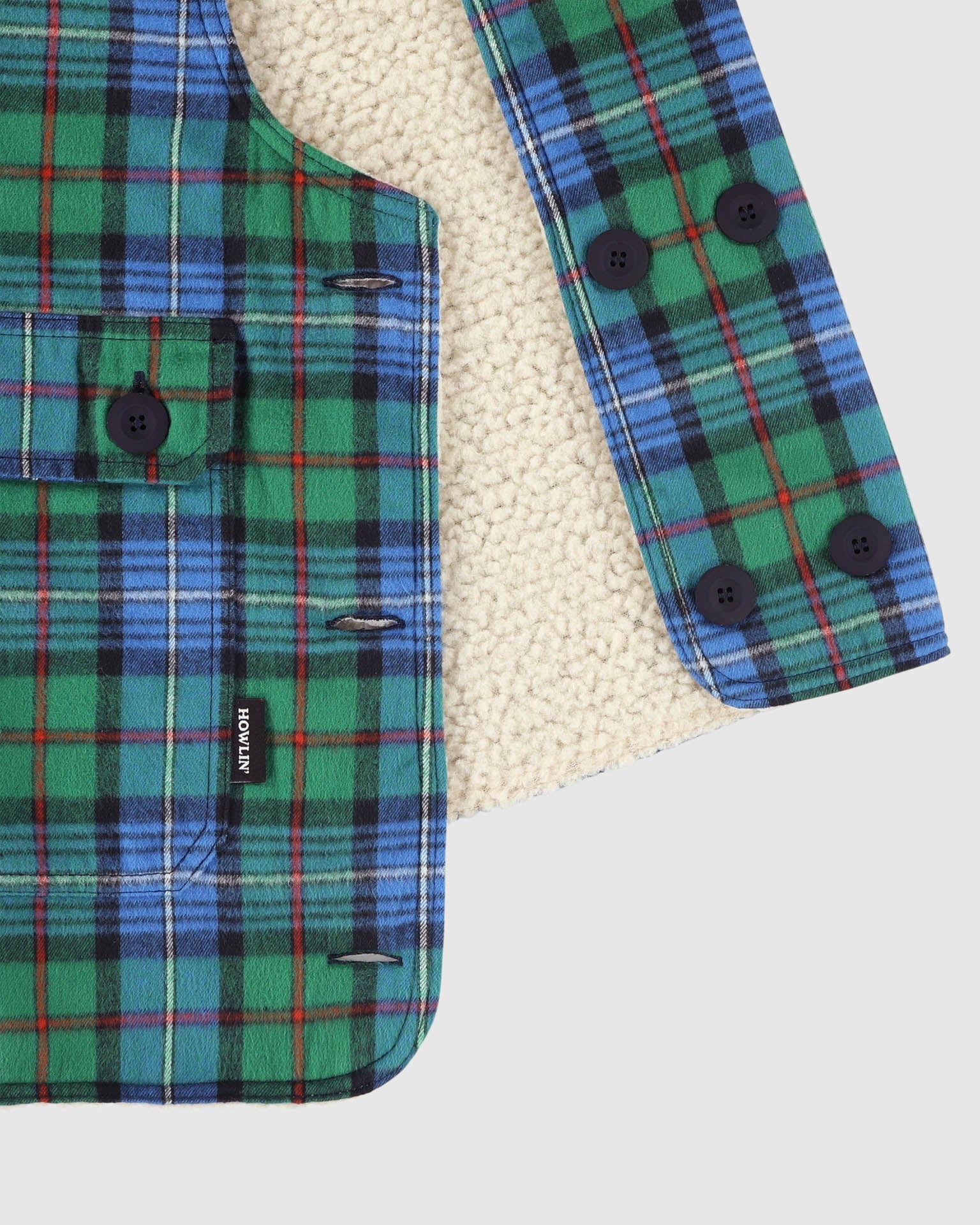 Cosmic Vest - Tartan - Blue