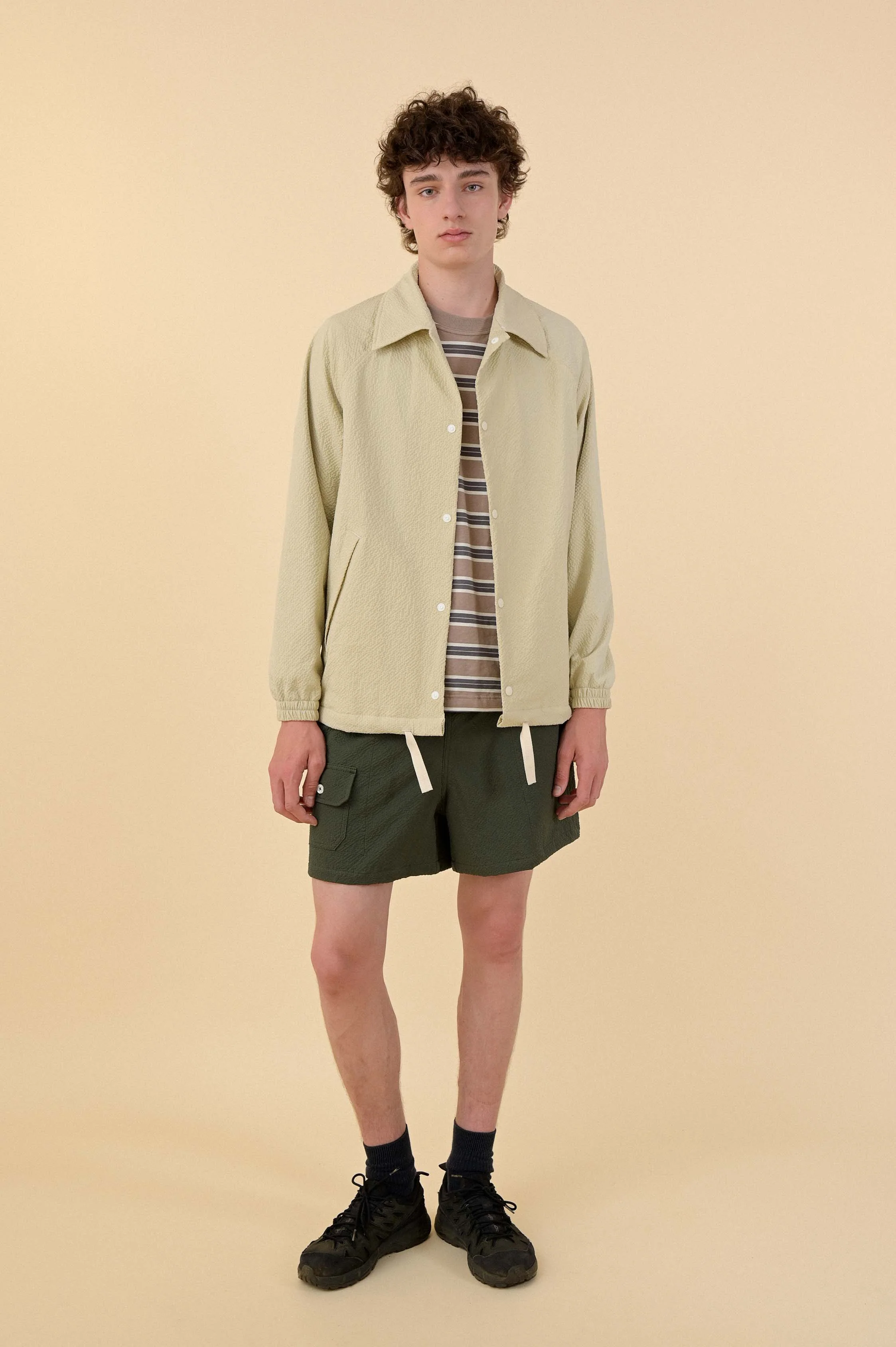 Coach Your Jacket - Ecru Seersucker