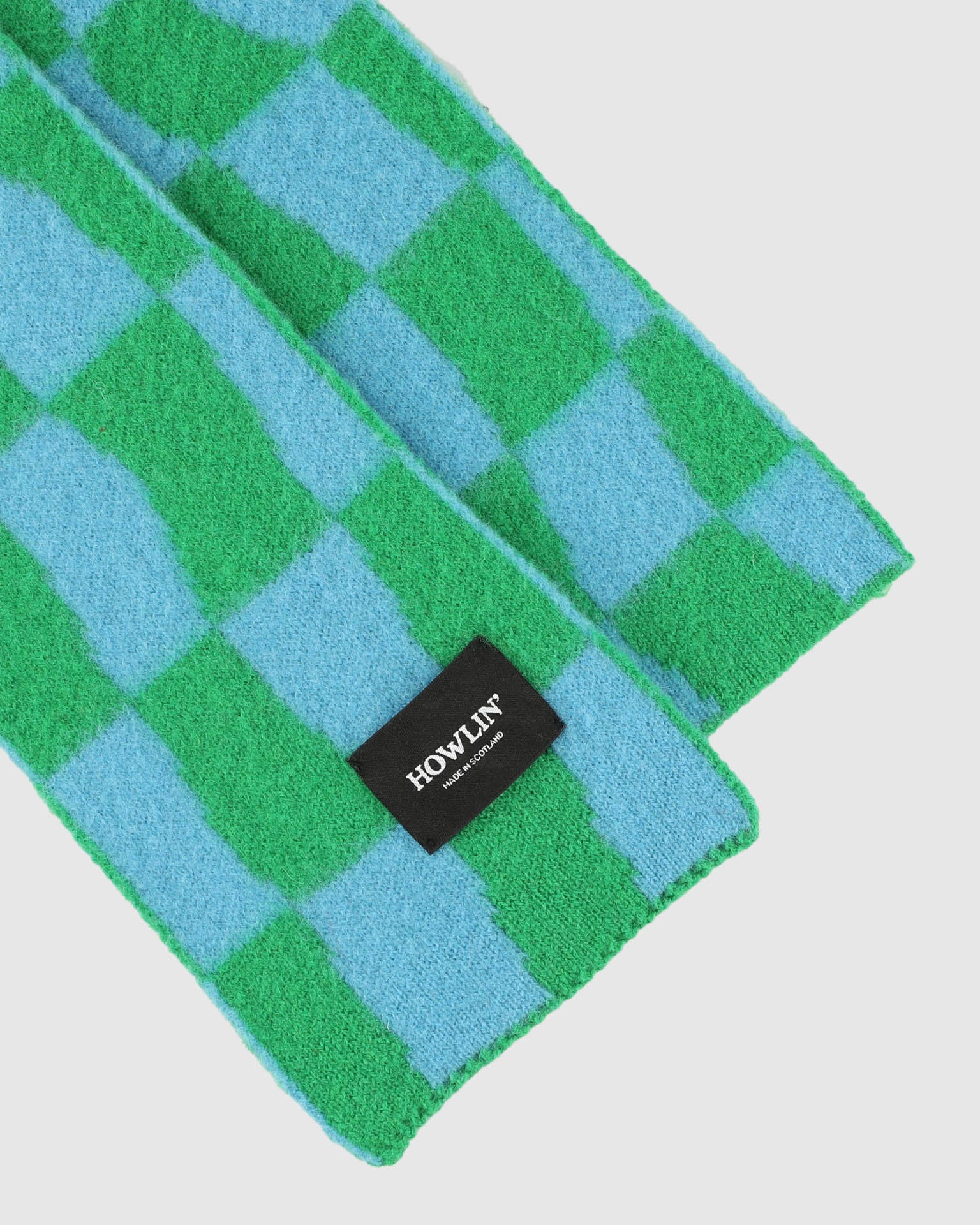 Mini Checkerboard Scarf - Green Delight