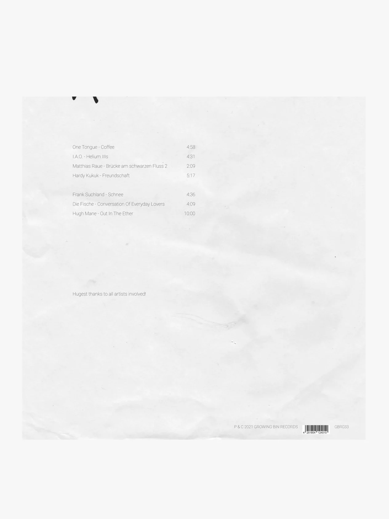 Various Artists - Lucky Are Those Who Hear The Birds Sing LP