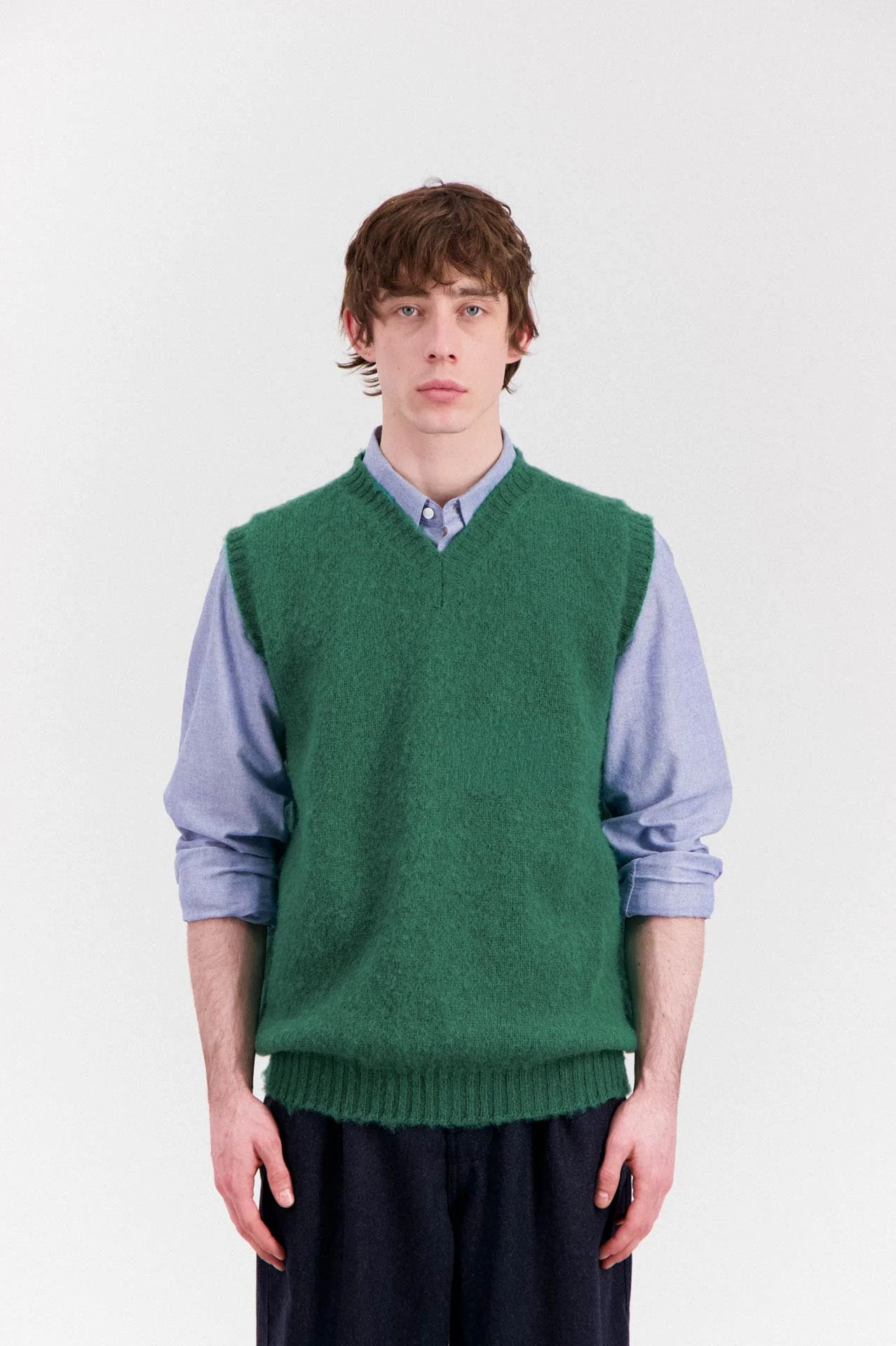 Shaggy Bear Slipover - Dusky Mint