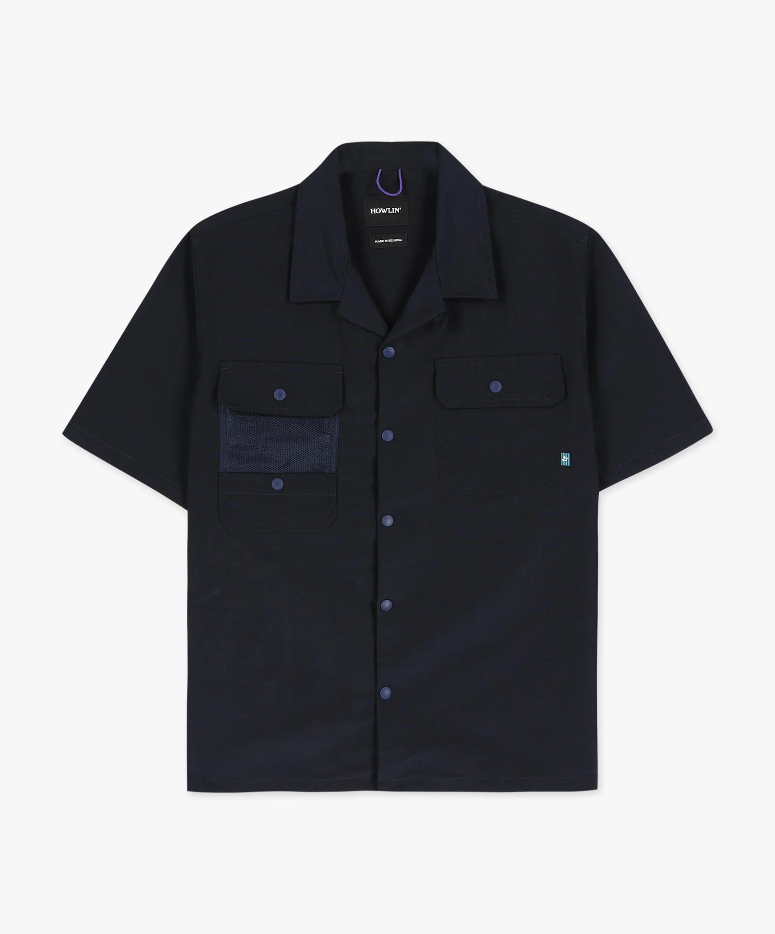 Cosmic Safari Shirt - Navy Water Repellent Nylon