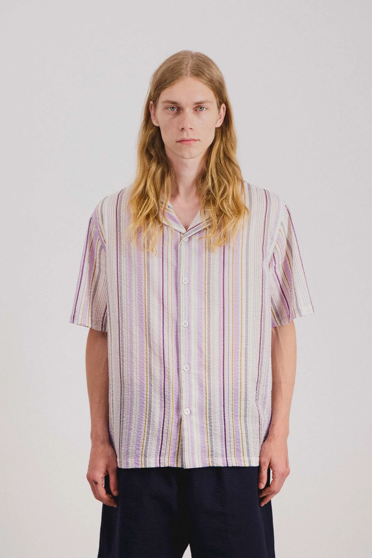 Cocktail D’Amore Shirt - Violet Stripes