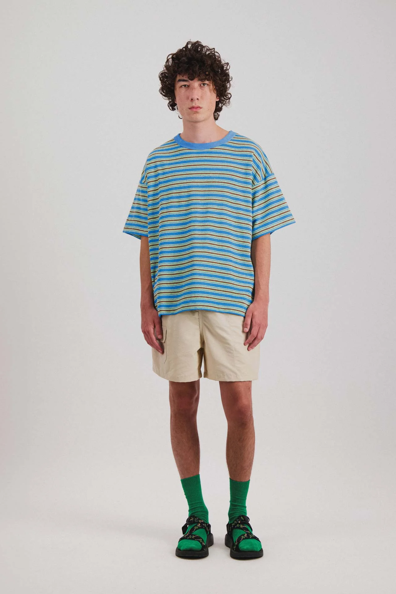 Boxy Freedom T-shirt - Blue ghost