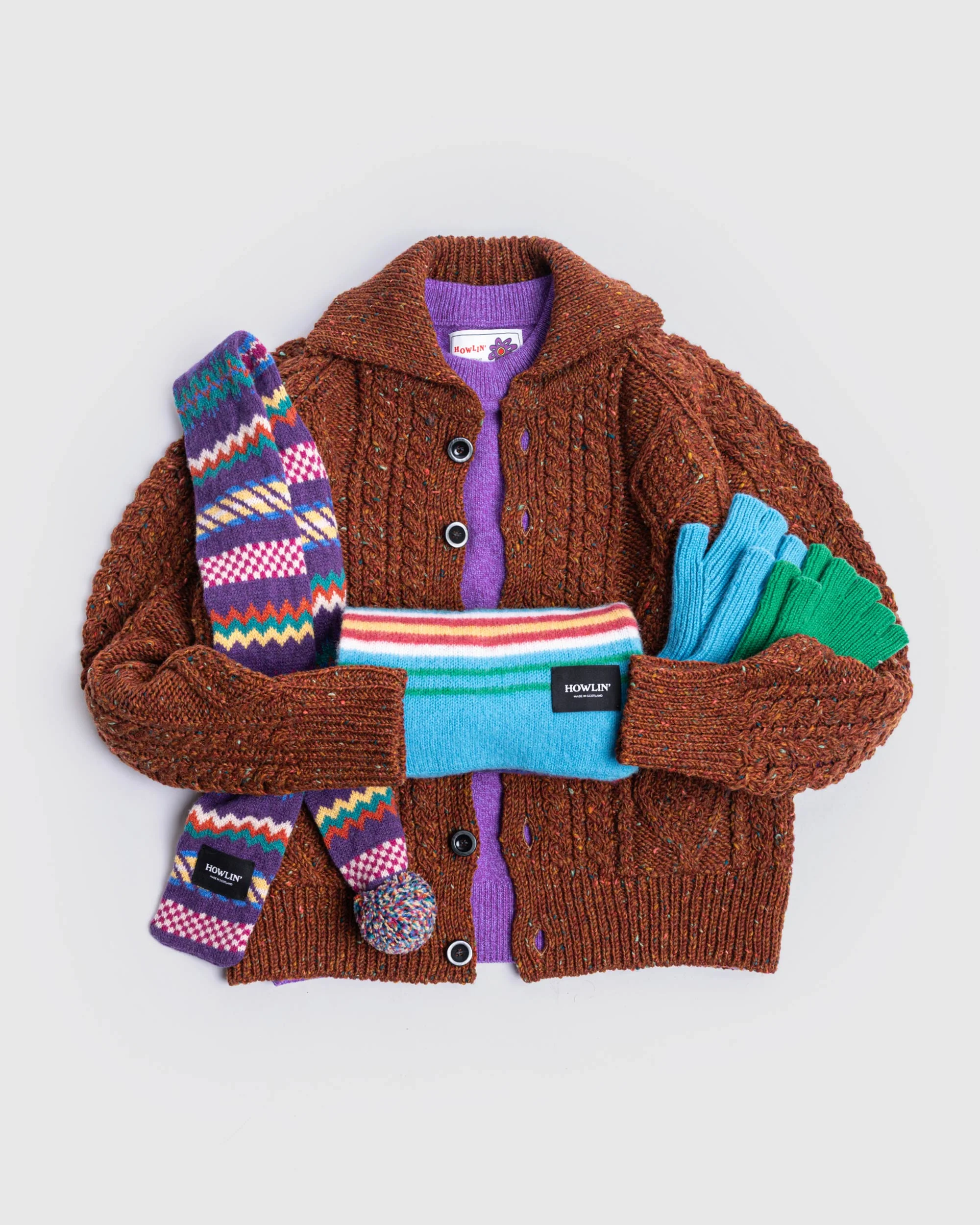 Lost My Fingers Ribbed Gloves - Green Delight