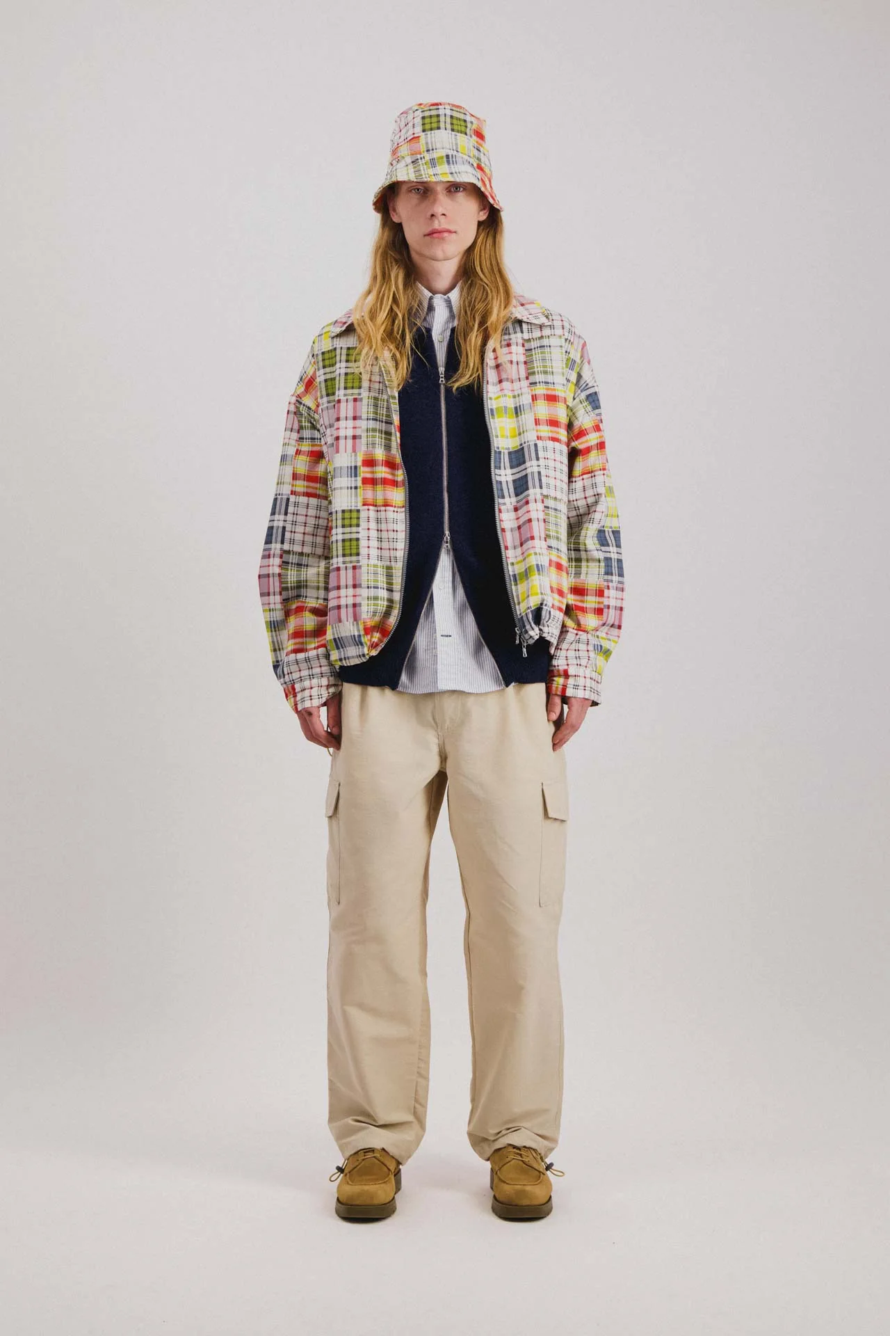 Boxy Swing Jacket - Fantasy - Tropical Madras Mix