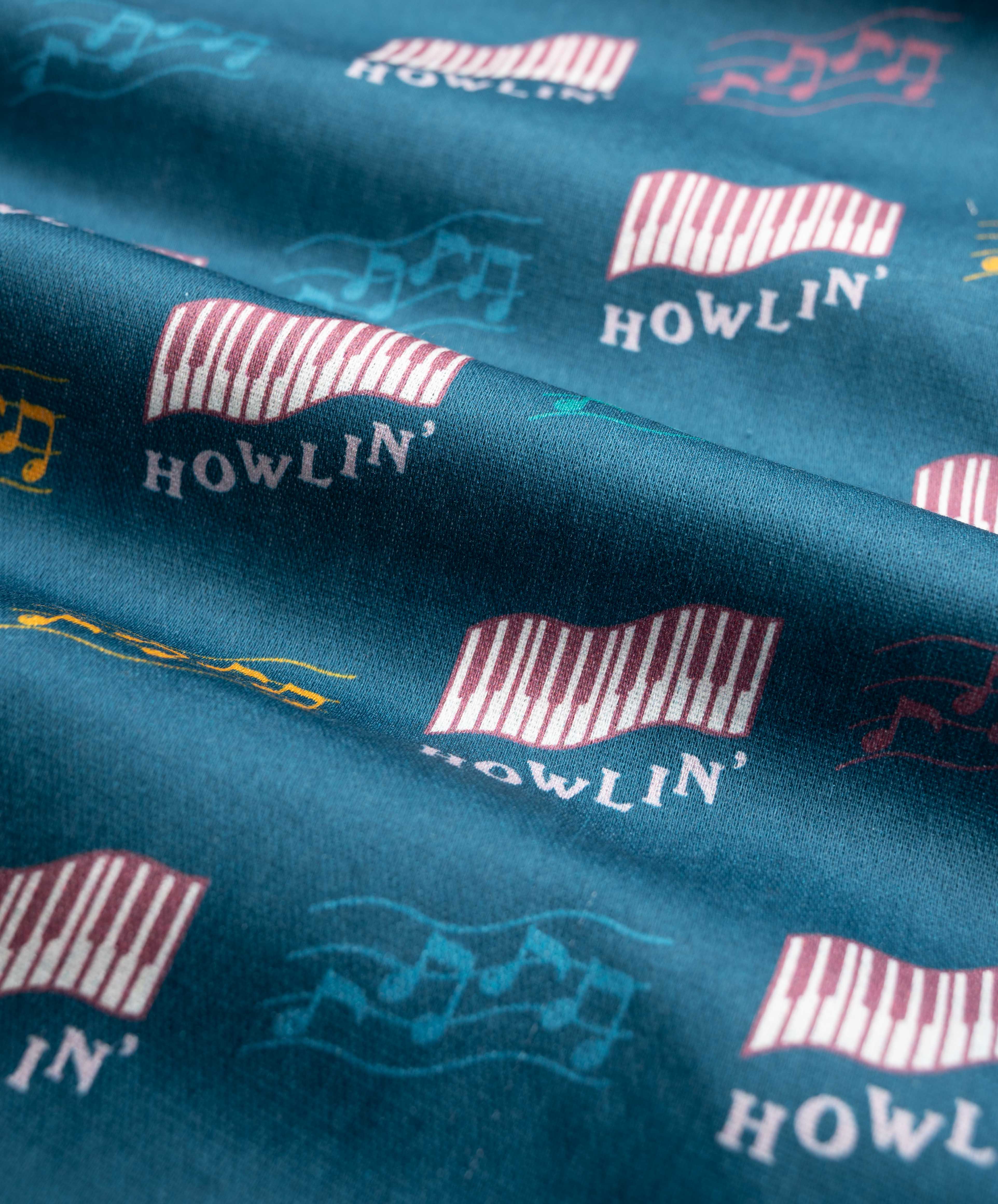 Cocktail D’Amore - Azzuro Howlin' Piano Hemp Print